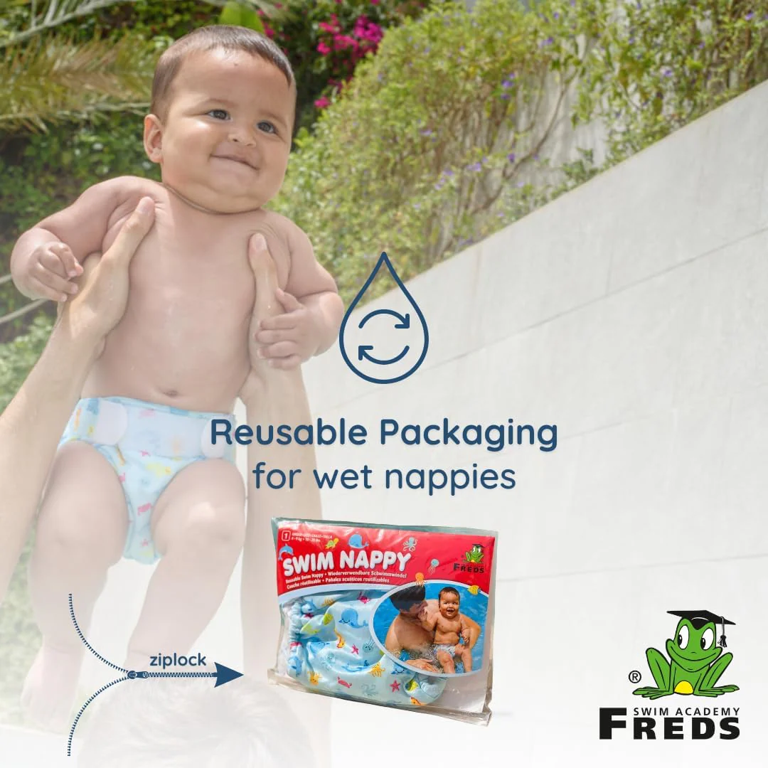 FREDS SWIM ACADEMY Vibrant Blue Swim Nappy for Toddlers - Image 4