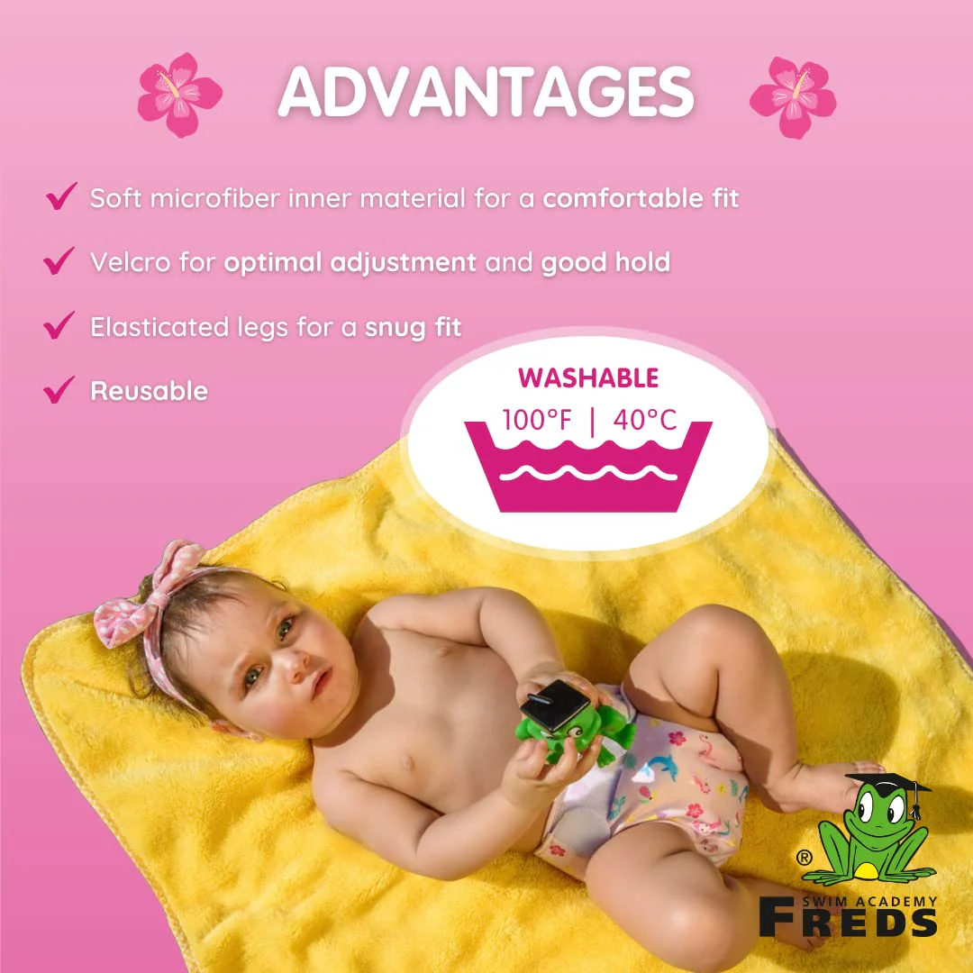 FREDS SWIM ACADEMY Pink Swim-Tastic Diaper - Babies and Toddlers - Image 3