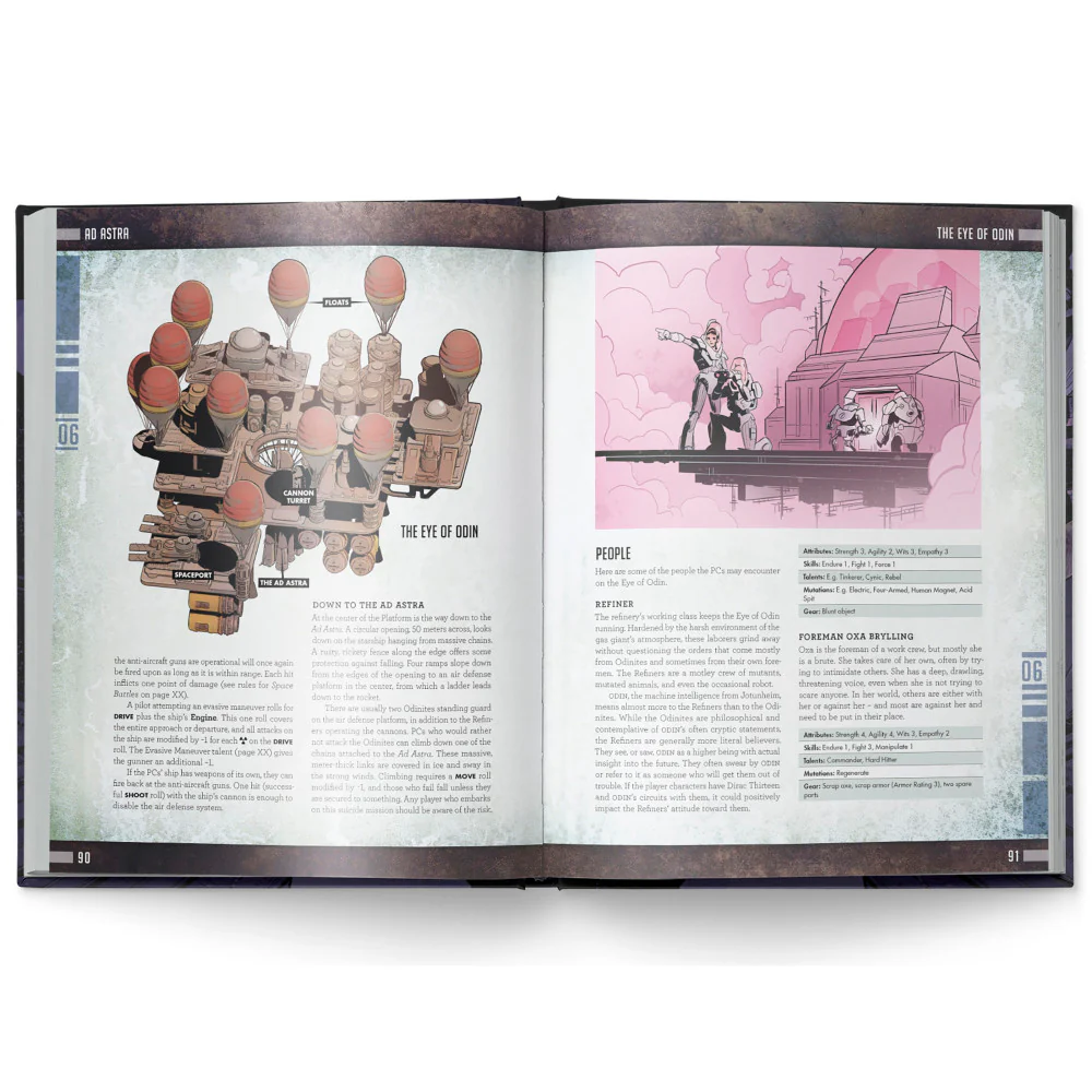 Mutant: Year Zero - Ad Astra Expansion, Hardcover RPG Book - Image 2
