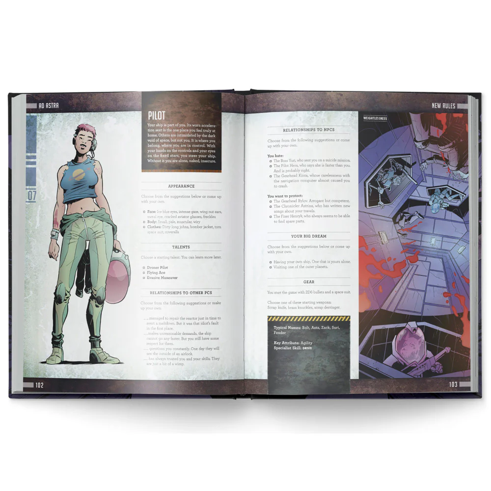 Mutant: Year Zero - Ad Astra Expansion, Hardcover RPG Book - Image 3