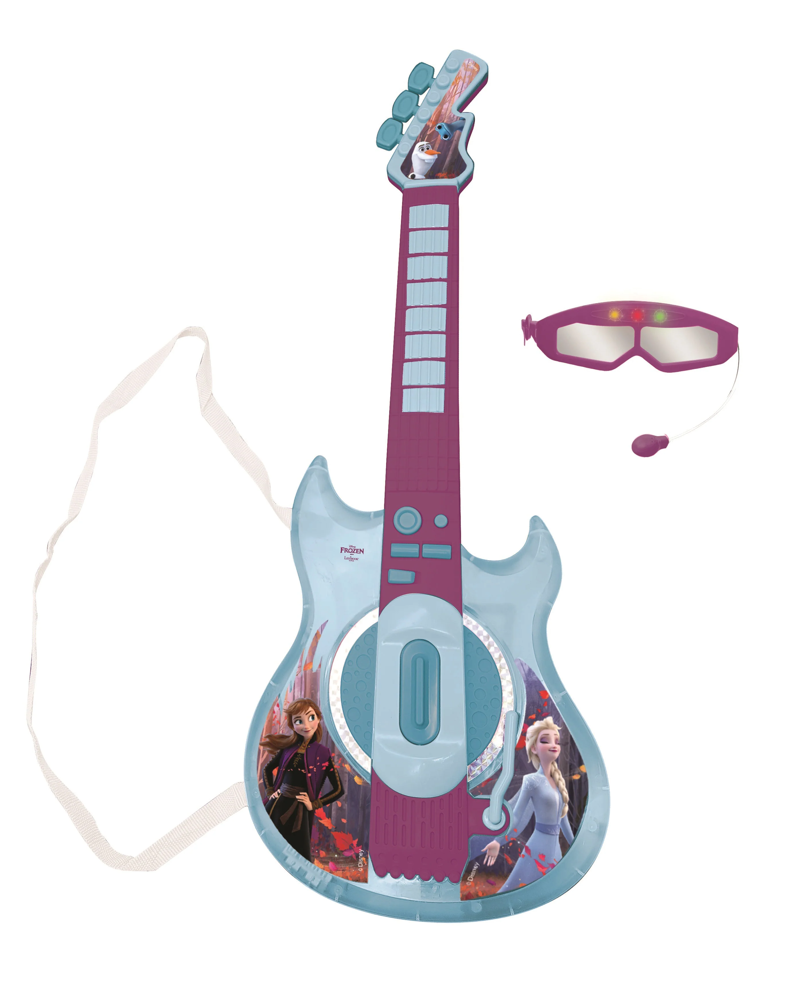 Frozen Electronic Lighting Guitar with Music and Microphone Feature - Image 5