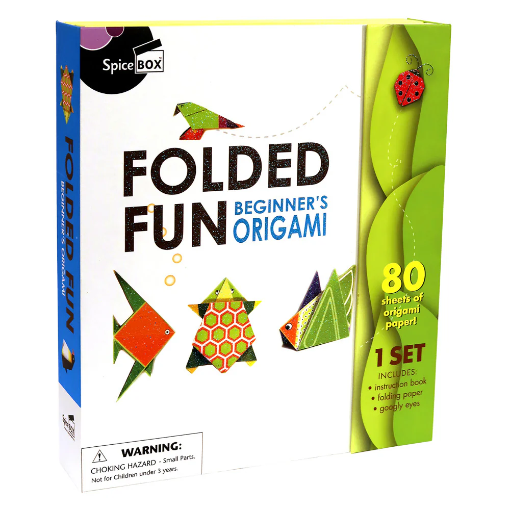 Folded Fun Origami Set - Beginner Paper Folding Kit for Kids Ages 8+