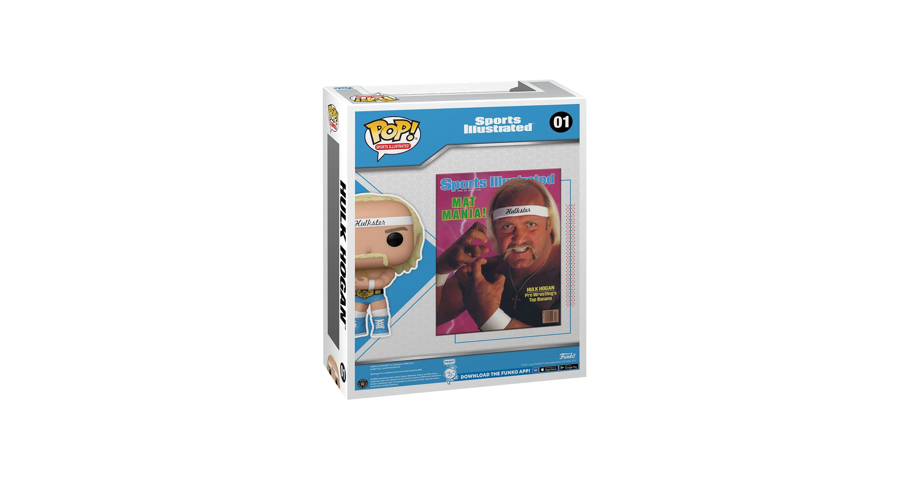 Funko Pop! WWE Hulkster 4-inch Vinyl Figure with Sports Illustrated Cover - Image 2