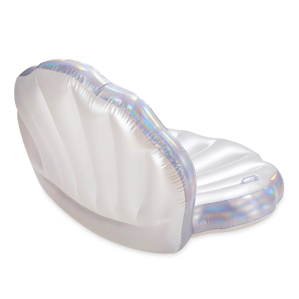 Funsicle Pearl Princess Lounge - Large Inflatable Shell Pool Float - Image 3