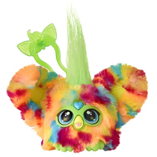 Pix-Elle Furblet Game On Gamer with Pixelated Rainbow Fur and Keychain - Image 5