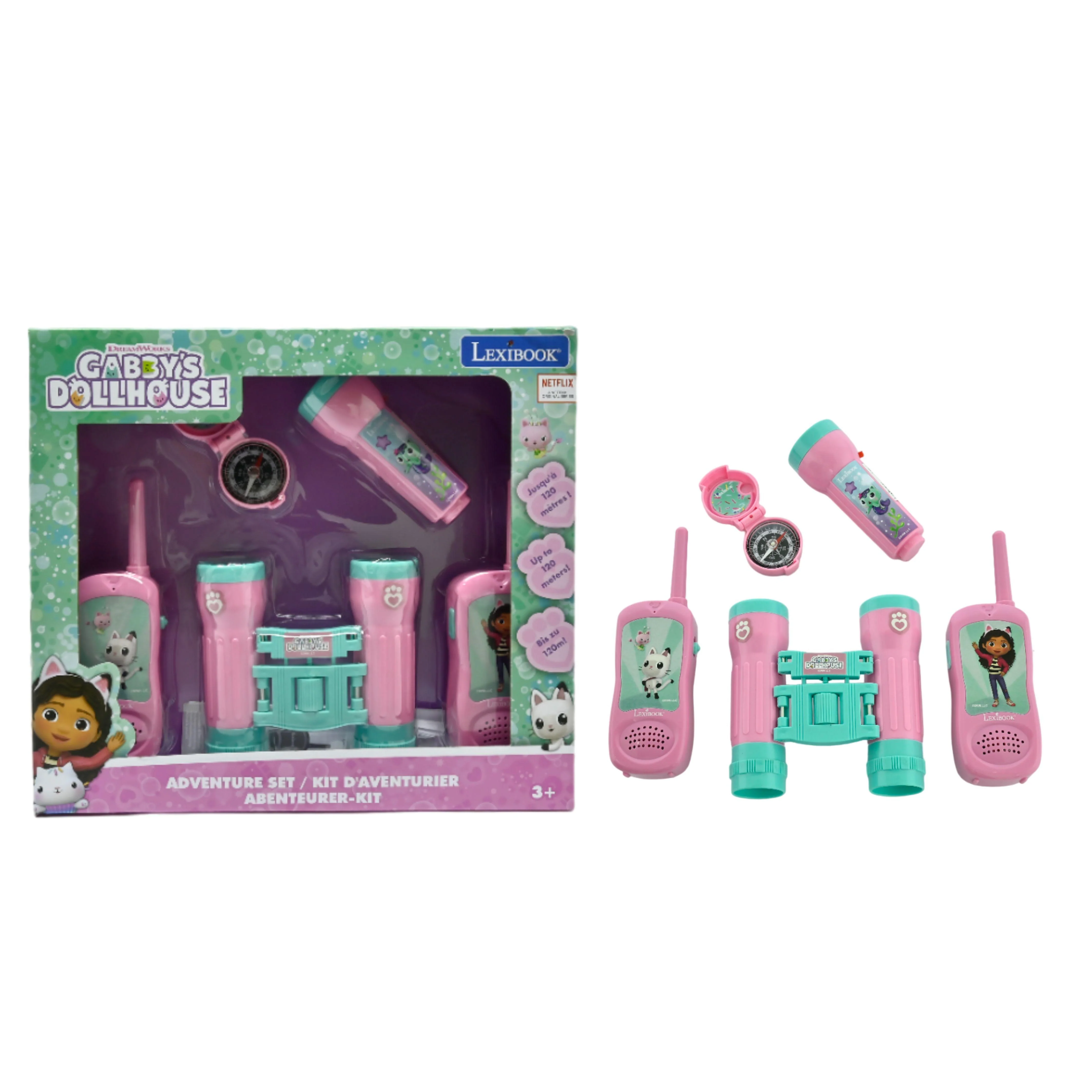 Gabby’s Dollhouse 5-Piece Adventure Play Set with Walkie Talkies - Image 2