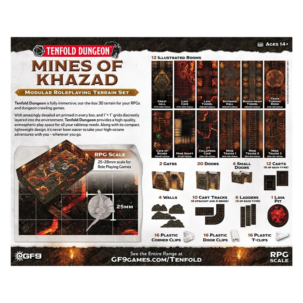 Gale Force 9: Tenfold Dungeon - Modular Mines of Khazad Terrain Set - Image 2