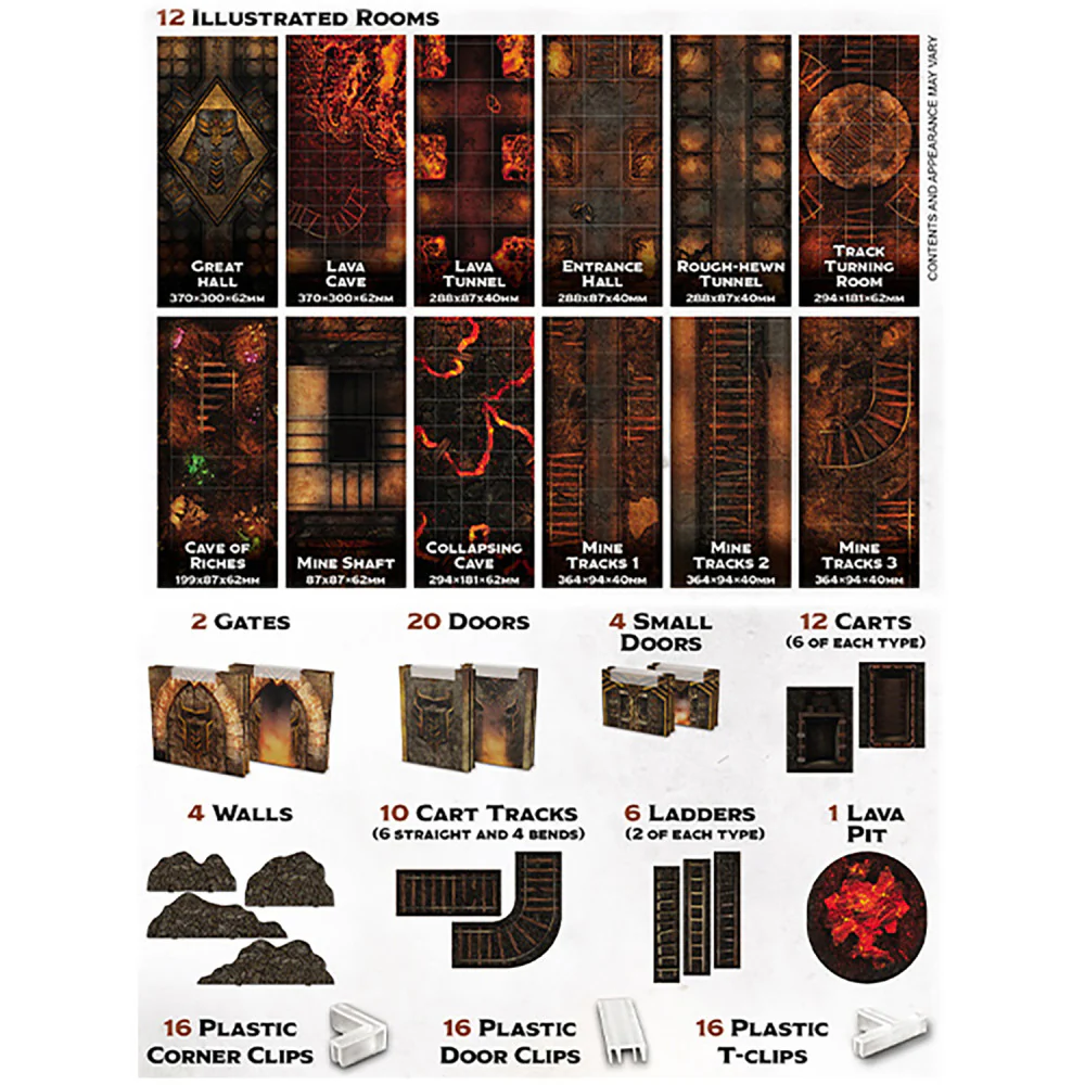 Gale Force 9: Tenfold Dungeon - Modular Mines of Khazad Terrain Set - Image 4