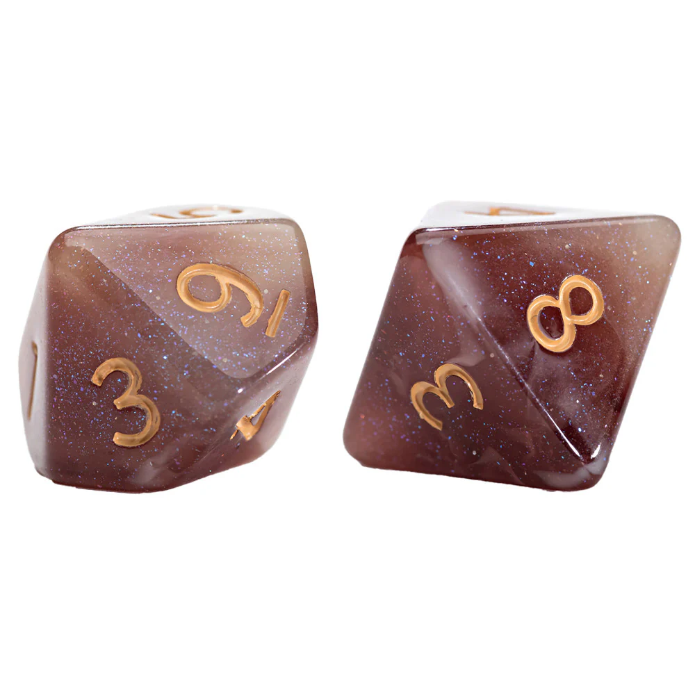 Gate Keeper Games Aether Latte Dice Set: 7pc RPG Essentials