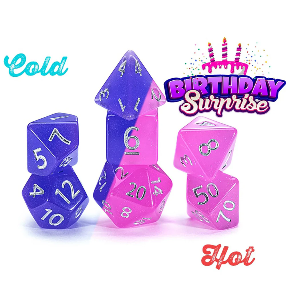 Gate Keeper Games Chromomancy Birthday Surprise - 7pc RPG Dice Set - Image 2