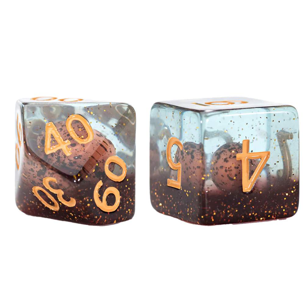 Gate Keeper Games Dinosaur Eggs Inclusion Dice - 7pc RPG Set - Image 2