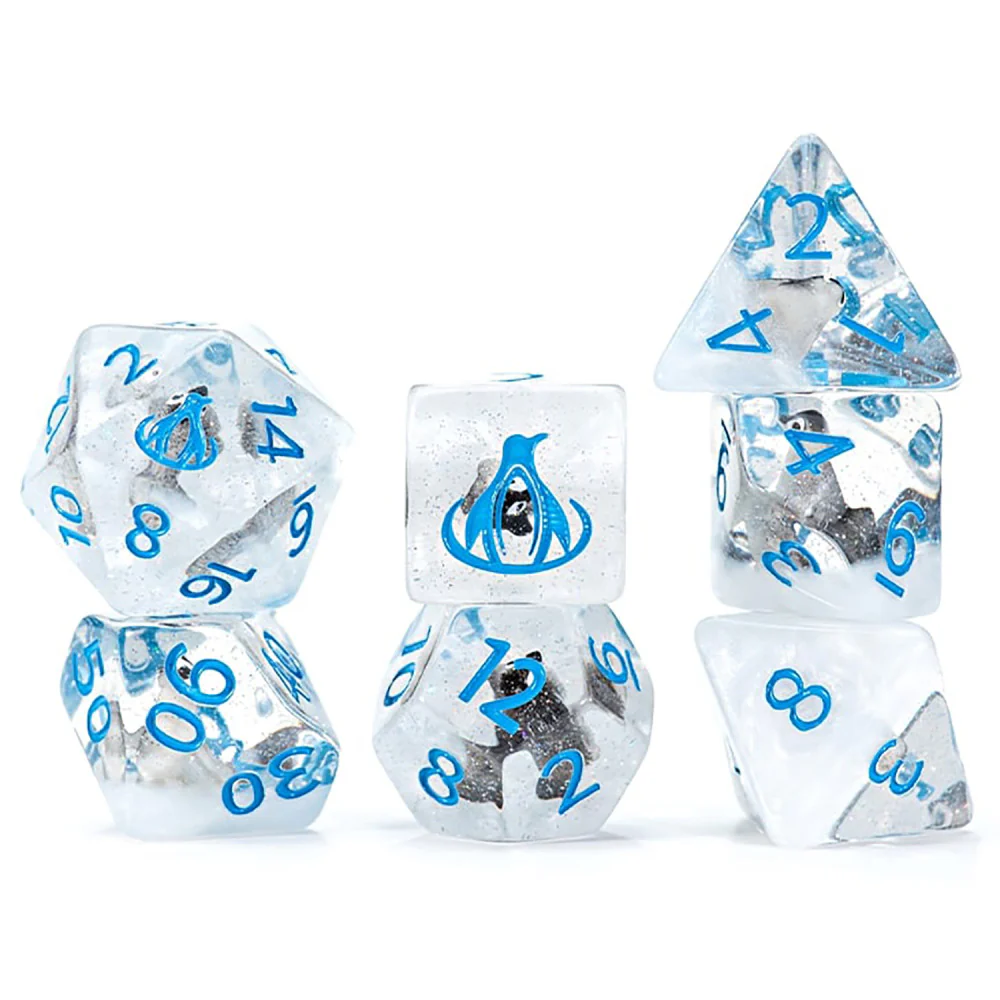Gate Keeper Games and Dice: Inclusion Dice: Penguin Dice - 7pc RPG Set