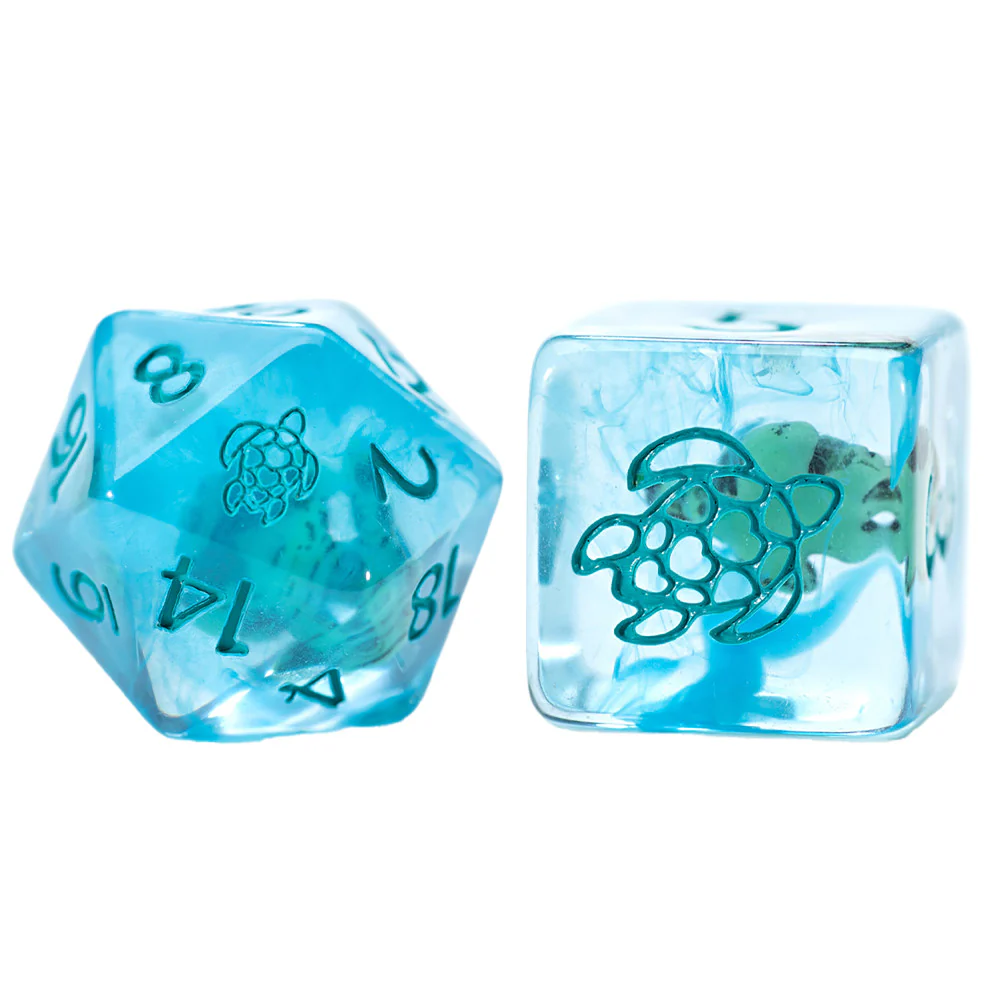 Gate Keeper Games Sea Turtle Inclusion Dice: 7pc RPG Set - Image 3