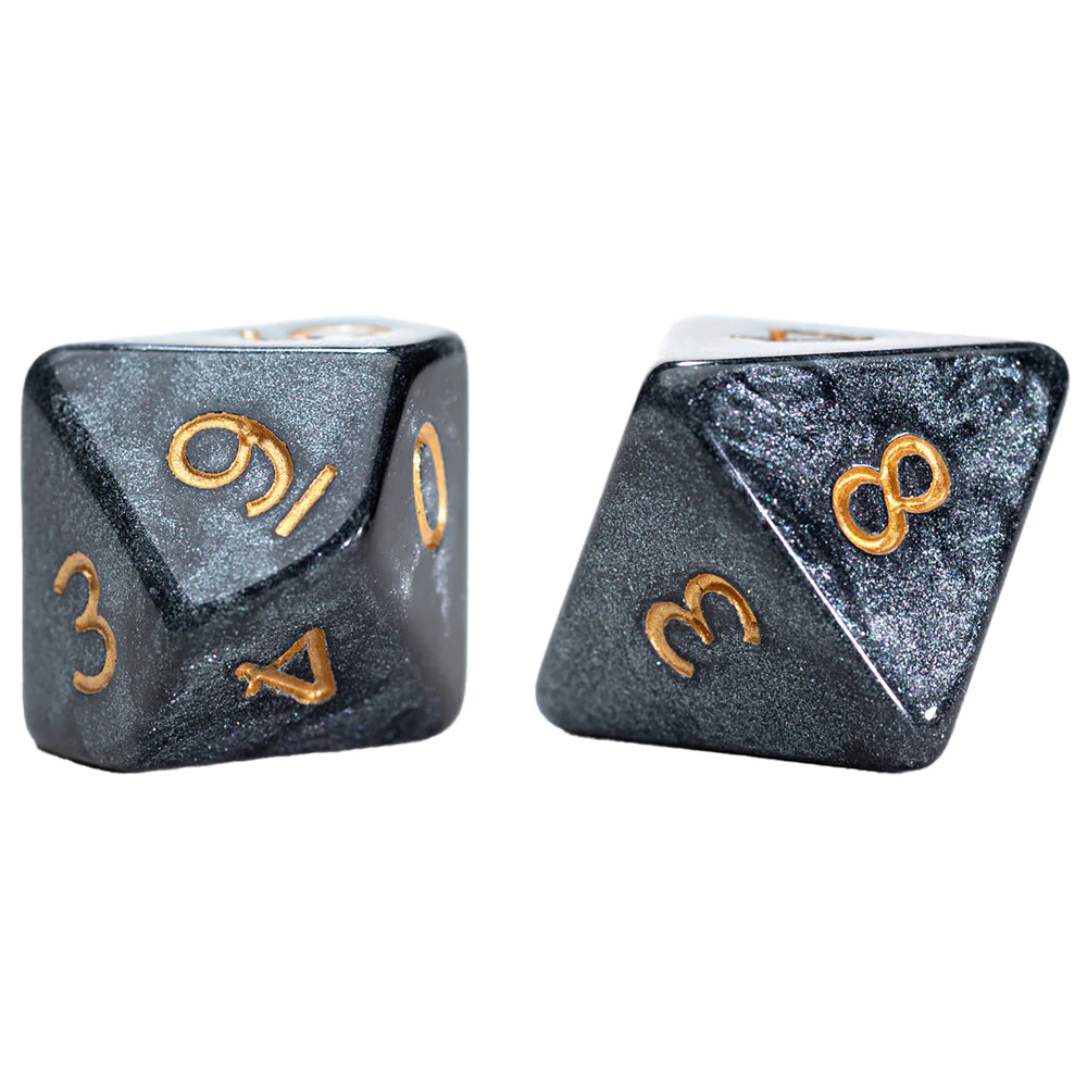 Gate Keeper Games Mercurial Dice: Black Hole - 7pc RPG Set