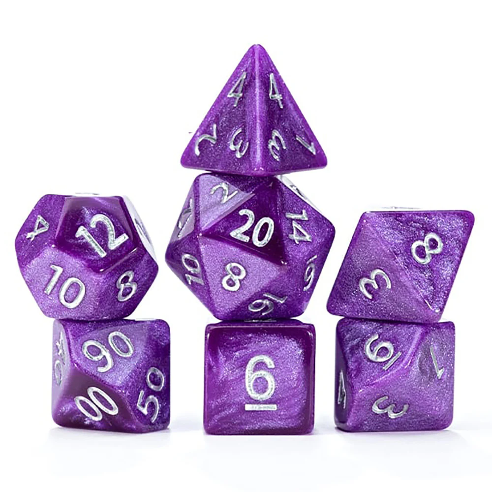 Gate Keeper Games Mercurial Dice: Saturn - 7pc RPG Set