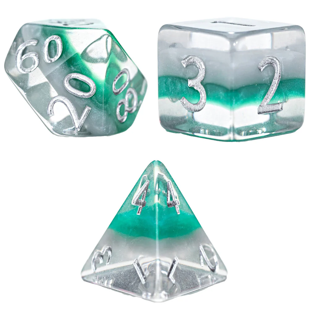 Gate Keeper Games & Dice: Eclipse Dice Elven - 7 Piece RPG Dice Set - Image 3