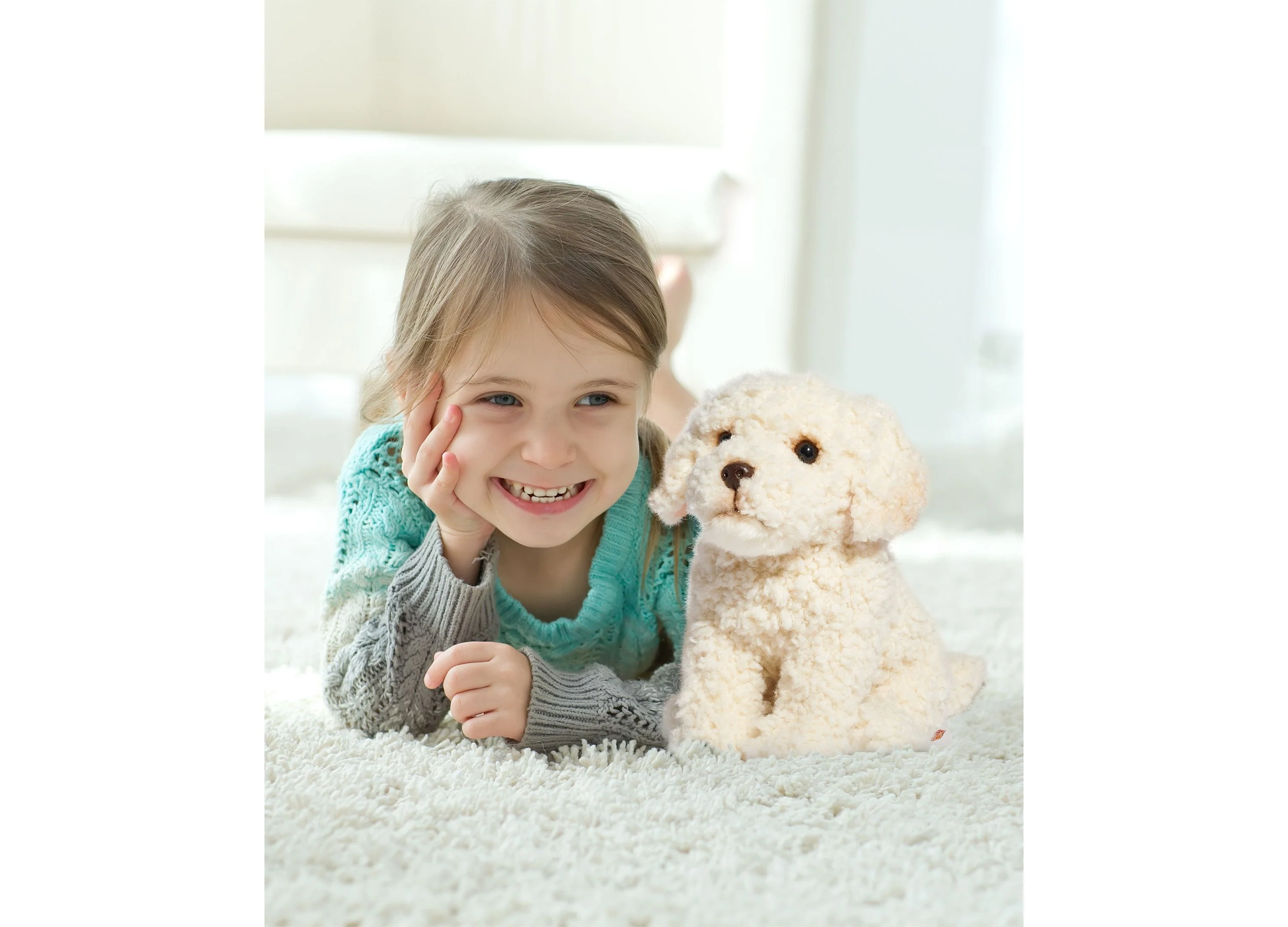 Geoffrey's Toy Box 10 inch Labra Doodle Plush Puppy Dog Toy - Exclusive to Macy's - Image 6