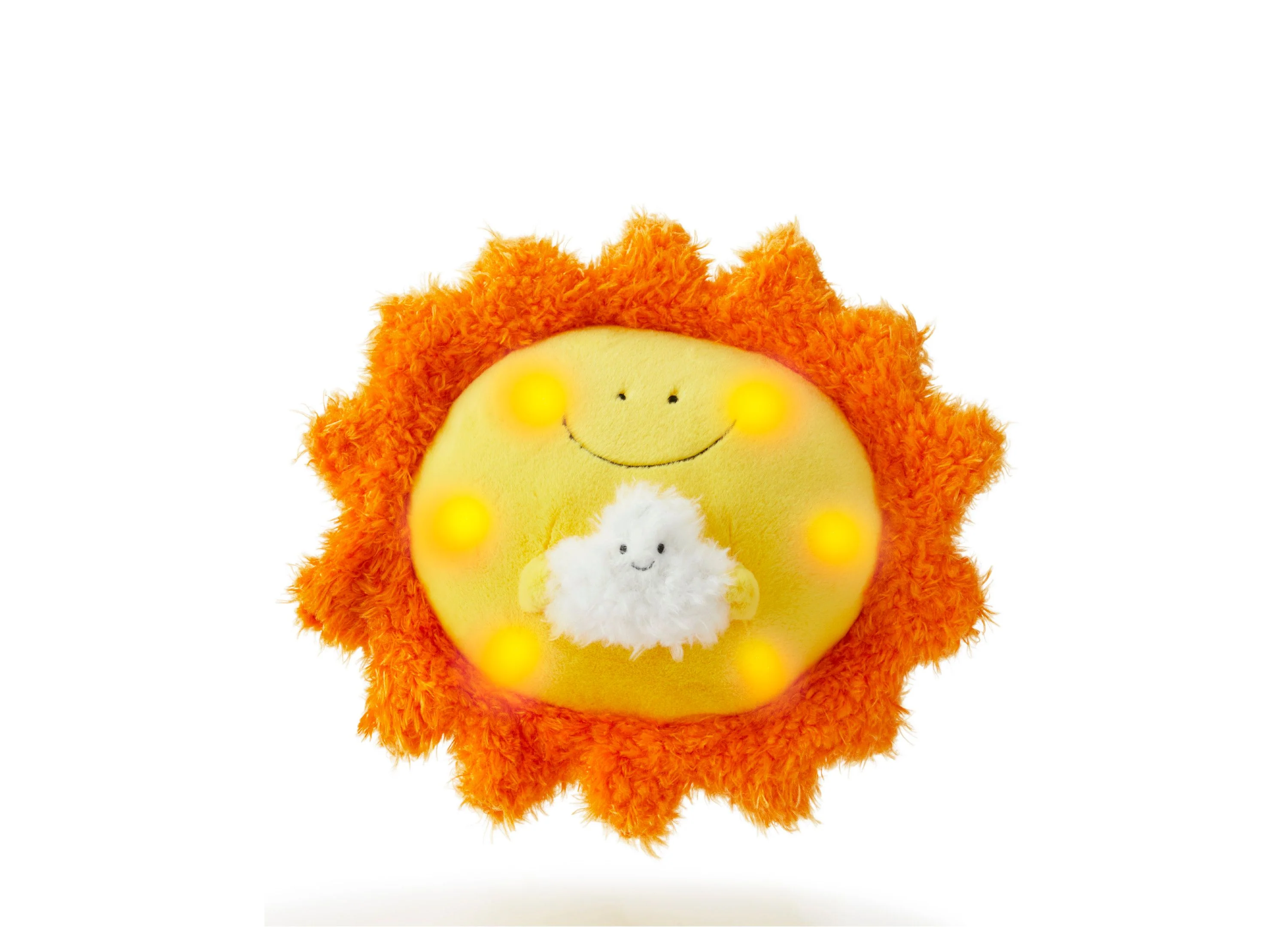 Geoffrey's Toy Box 12-inch Interactive Plush Sun with LED Lights and Sound - Orange - Image 4