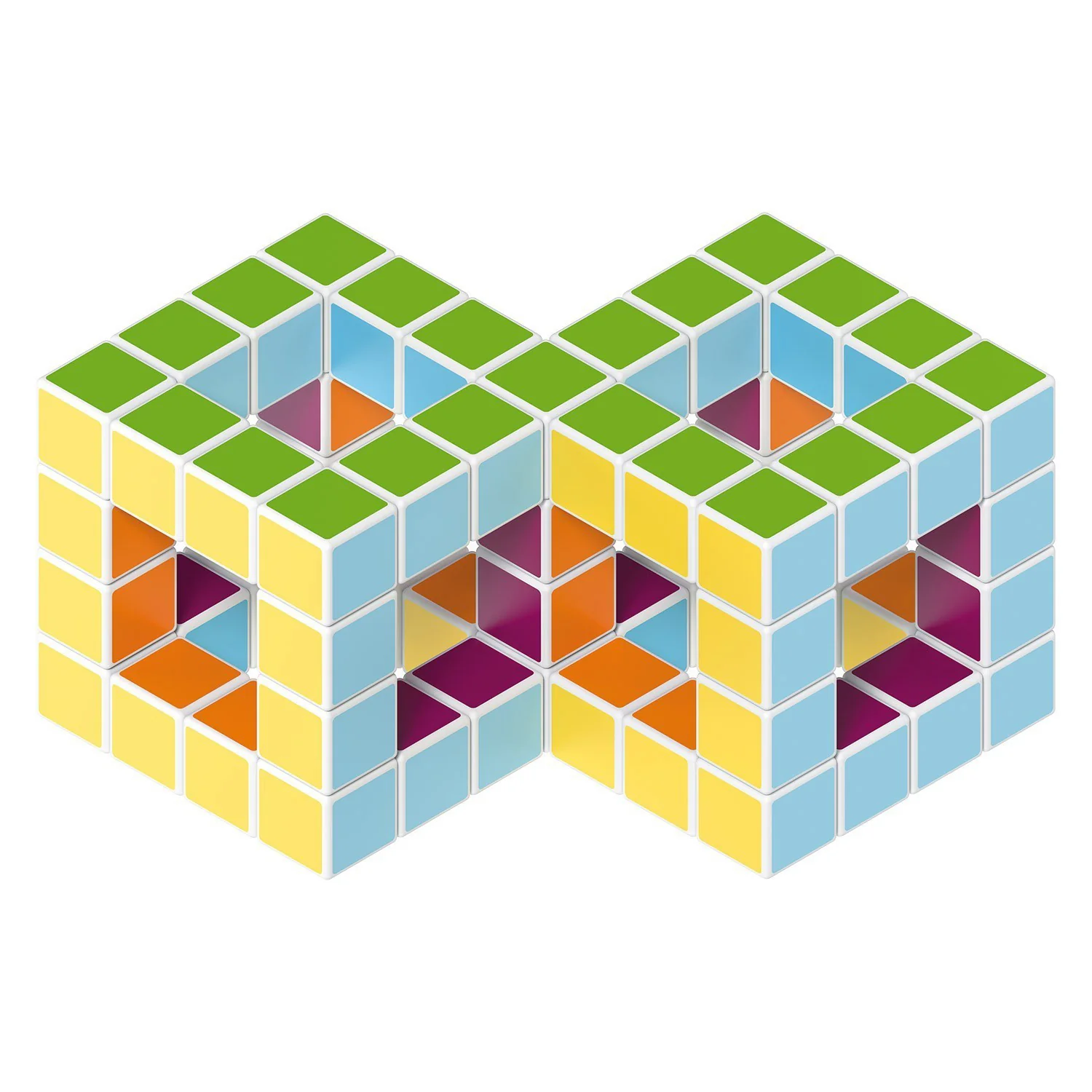 Geomag Magicube 64-Piece Multicolor Free Building Set - Creative Magnetic Blocks - Image 3