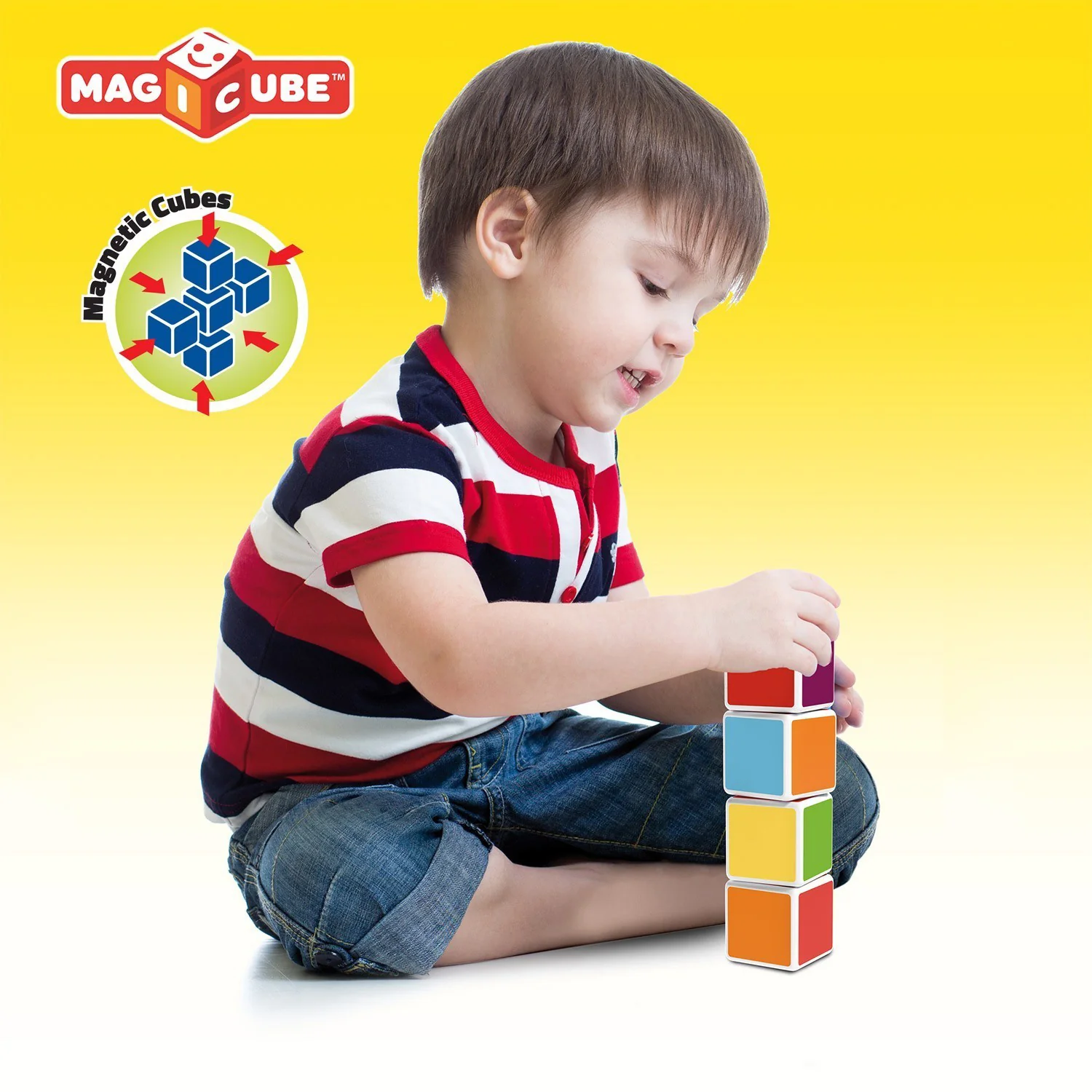 Geomag Magicube 64-Piece Multicolor Free Building Set - Creative Magnetic Blocks - Image 5