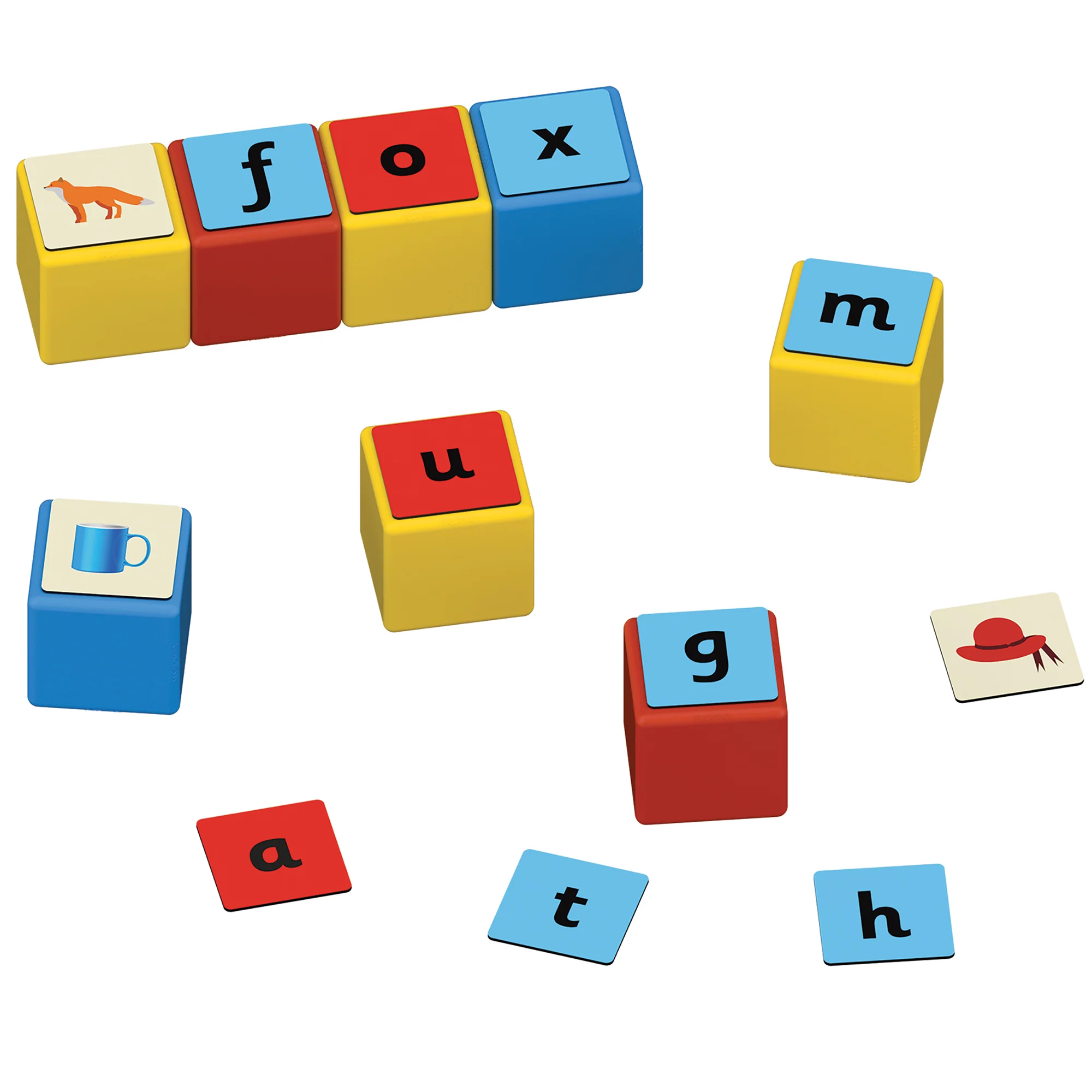 Geomag Magicube 55-Piece Recycled Word Building Set - Educational Toy - Image 4