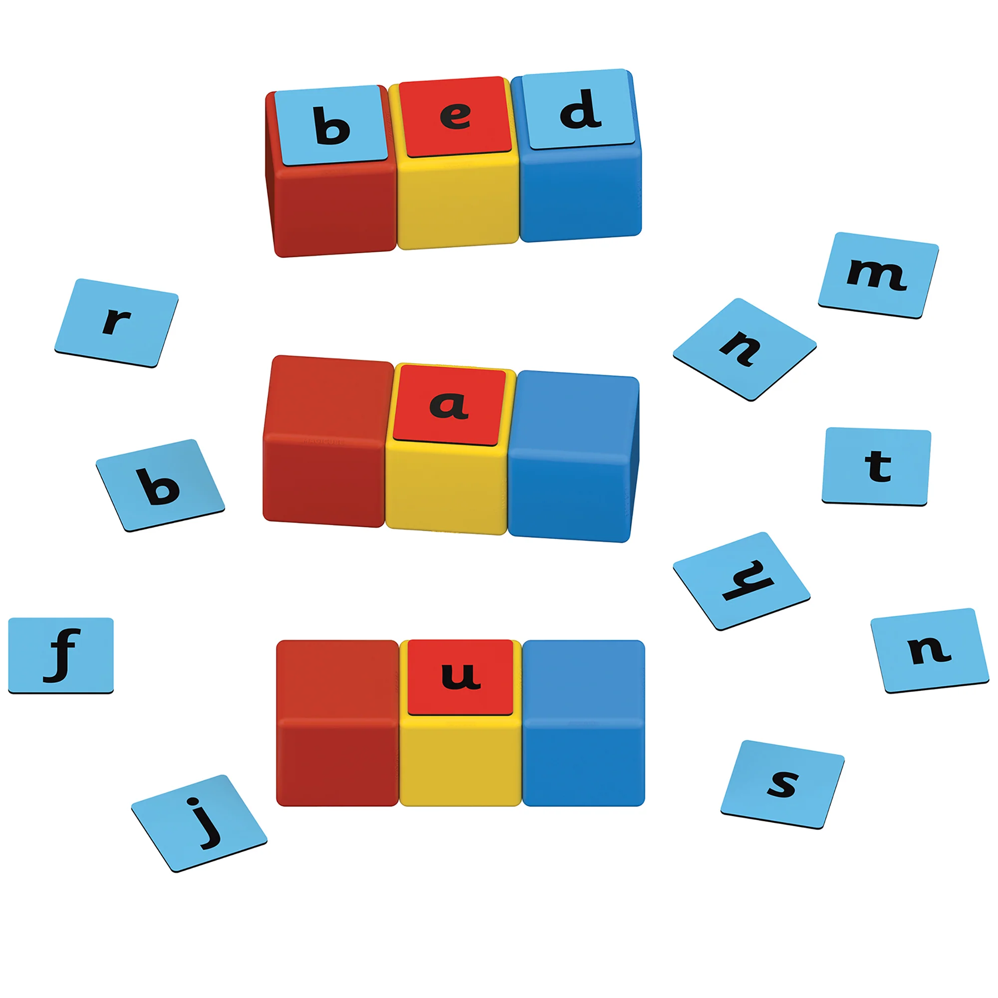 Geomag Magicube 55-Piece Recycled Word Building Set - Educational Toy - Image 5