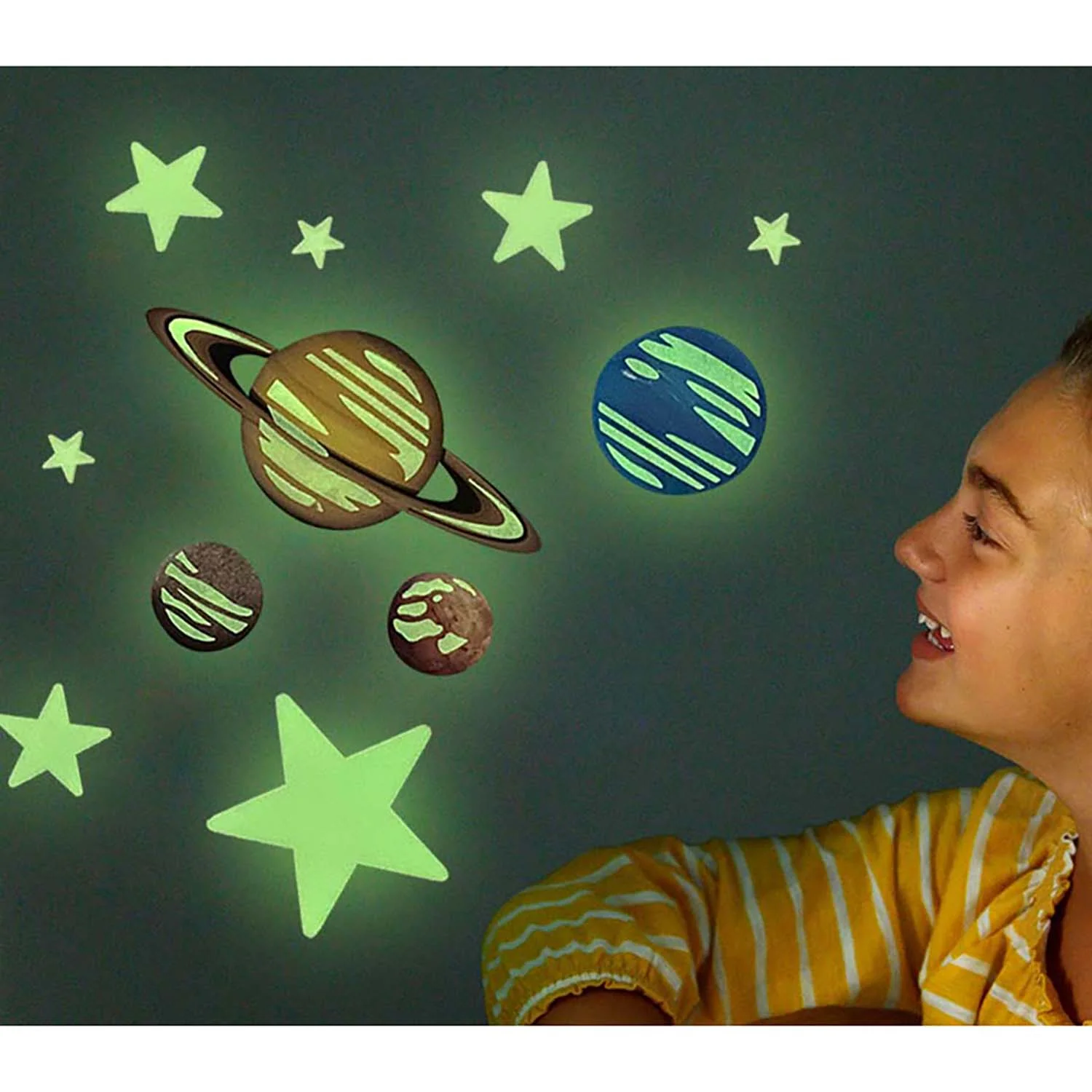 Cosmic Glow: Planets & Nova Star Bedroom Galaxy Kit - Image 3