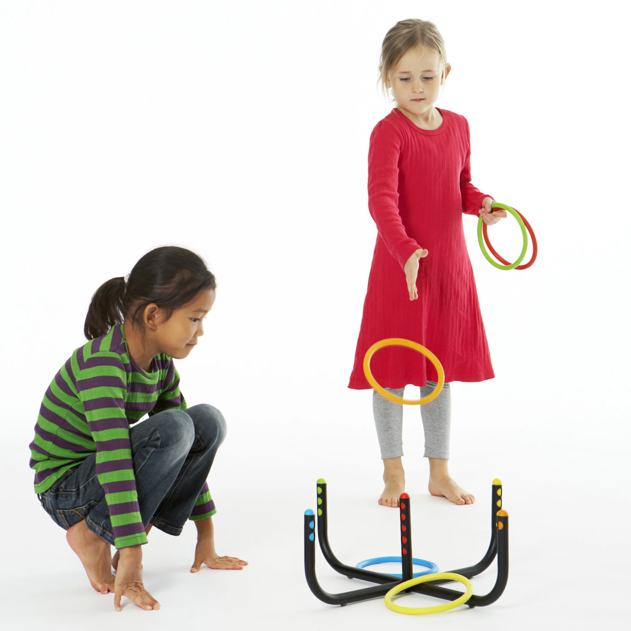 GONGE Colorful Ring Toss Game with 6 Rings for Backyard Fun - Image 3
