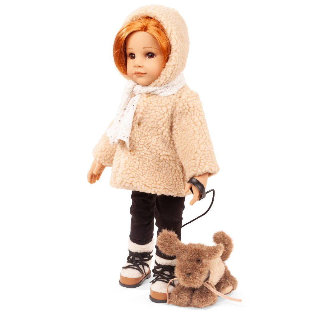 Gotz 19.5" Multi-Jointed Hannah Doll with Puppy Playset - Image 2
