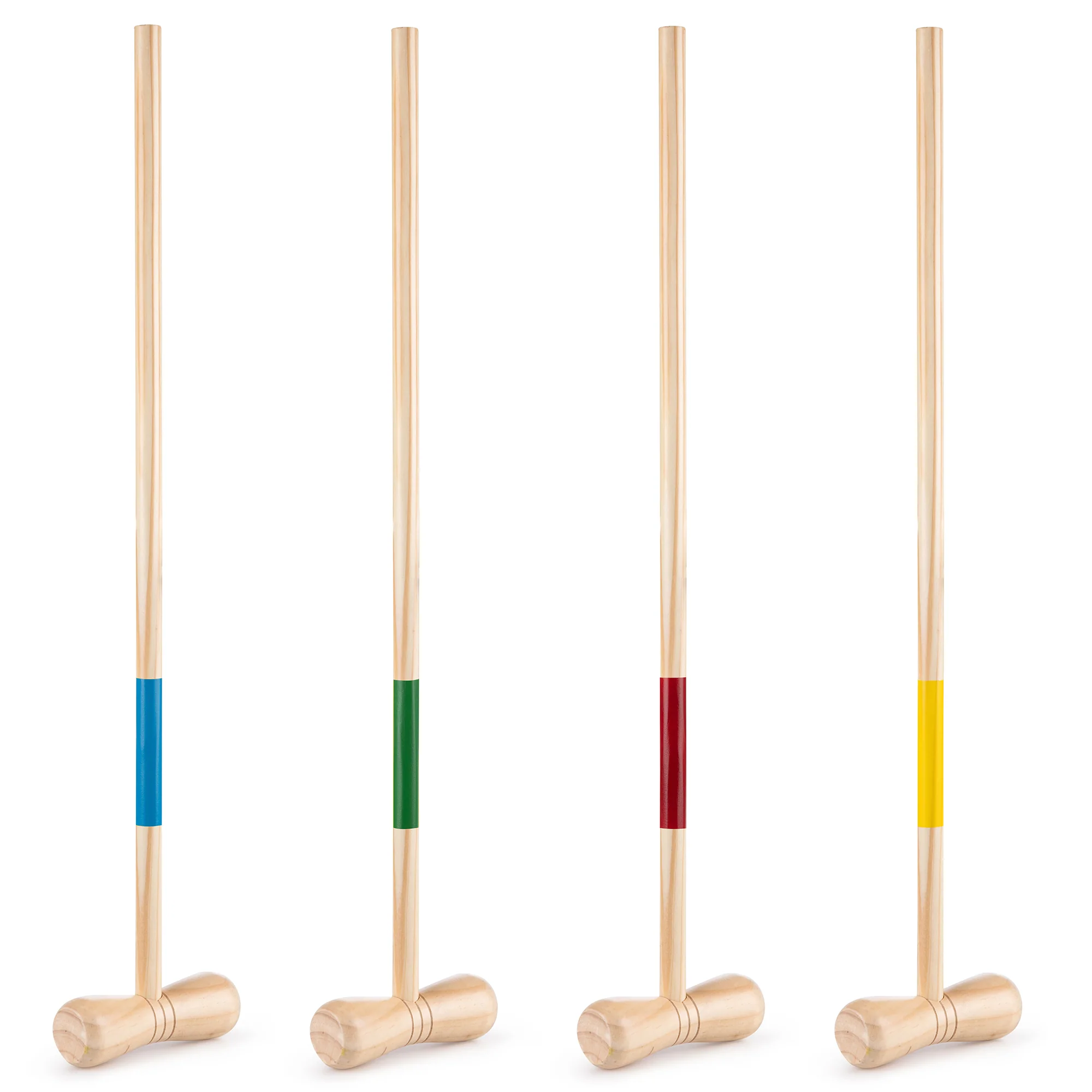 Grasshopper Games Family Croquet Set with Wooden Mallets, Balls, and Travel Bag - Image 4