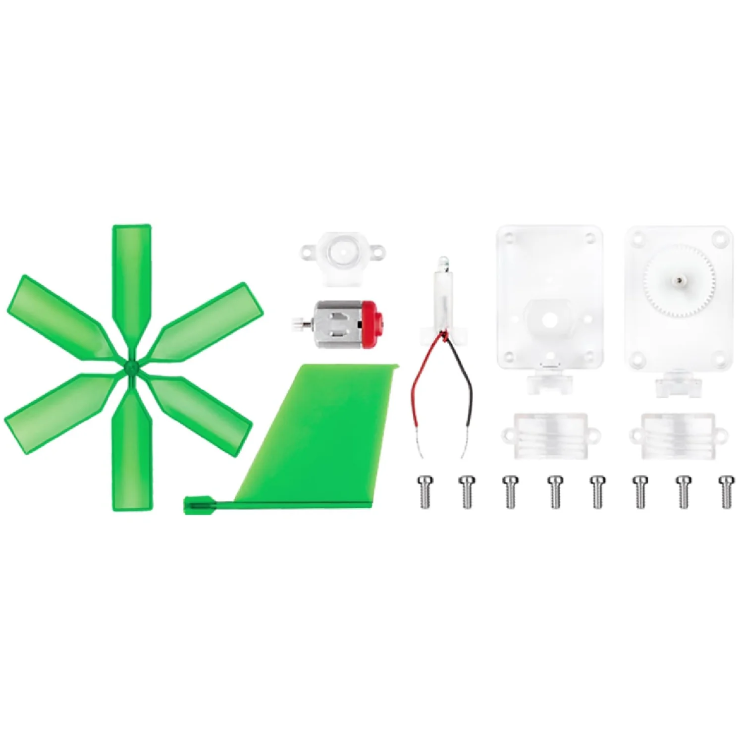 Green Science Windmill Generator STEM Kit With LED Light - Image 3