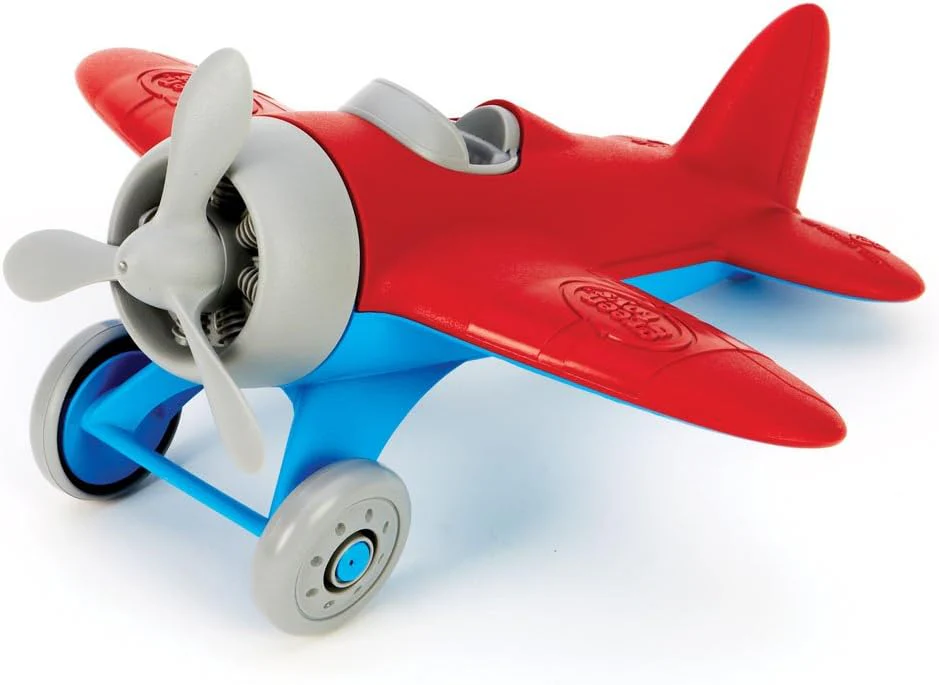 Green Toys Eco-Friendly Red Airplane for Children - BPA & Phthalates Free - Image 2