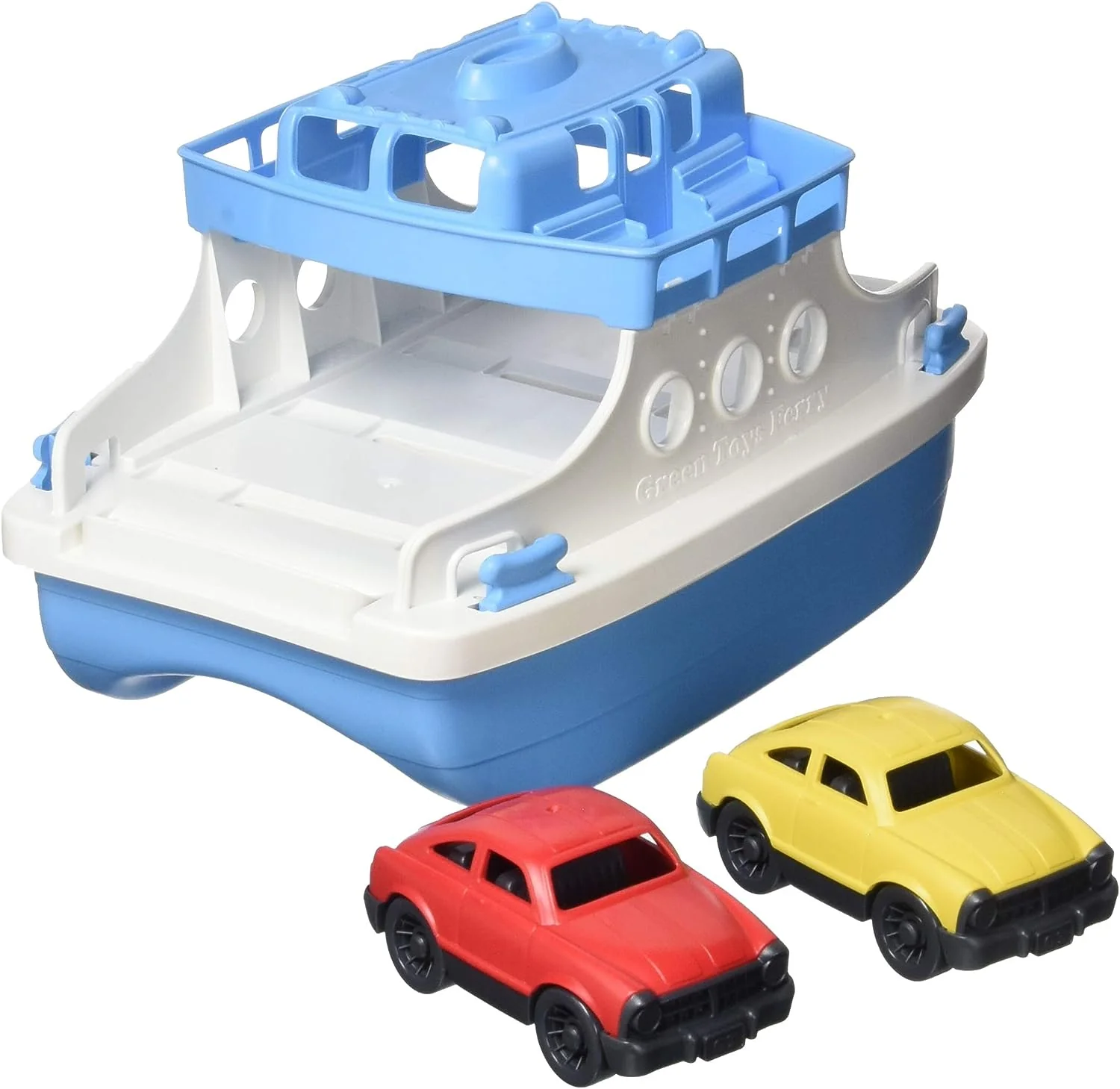 Green Toys Eco-Friendly Ferry Boat with 2 Mini Cars - 100% Recycled Plastic - Image 2