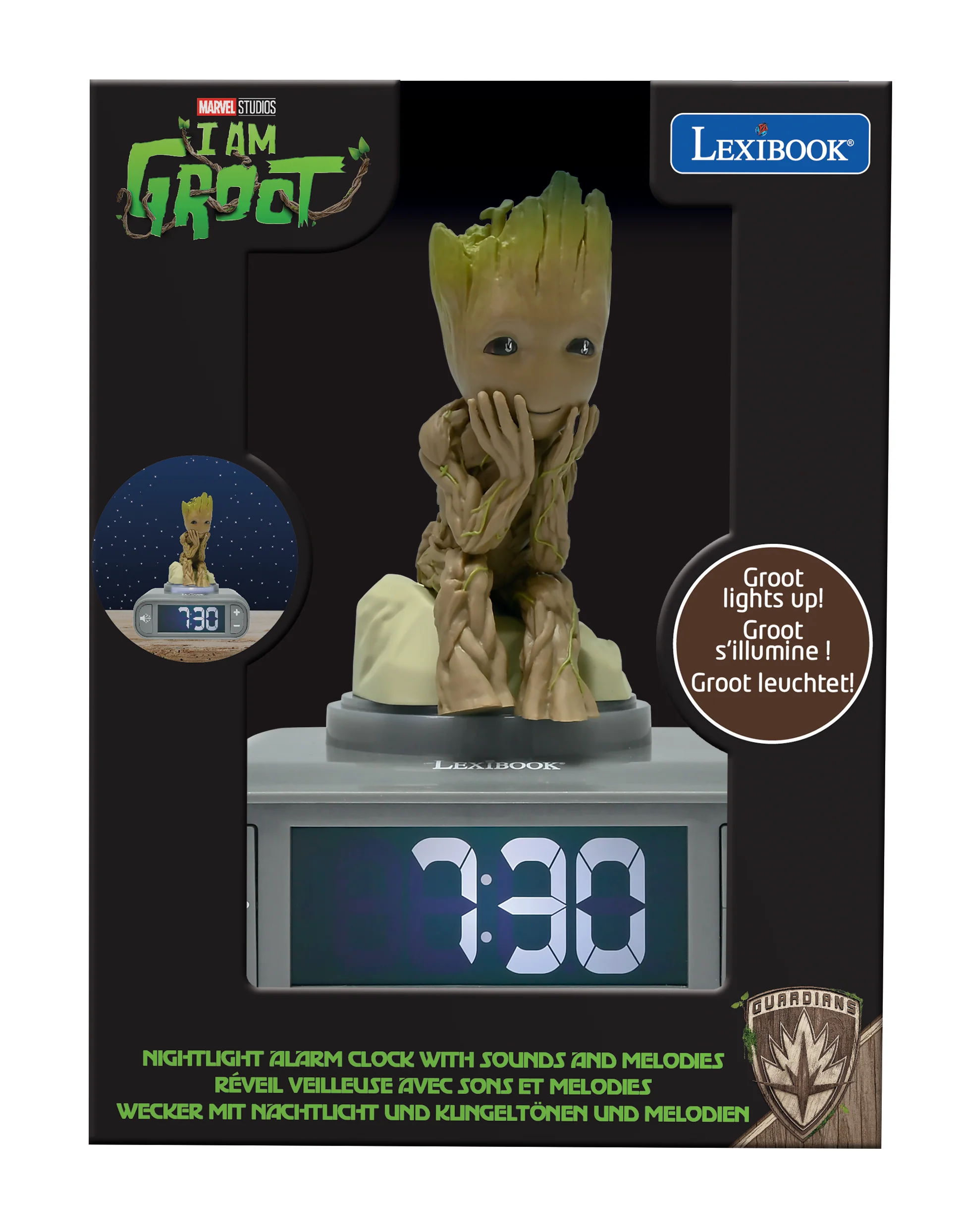 Groot Nighlight Alarm Clock with sounds - Image 3