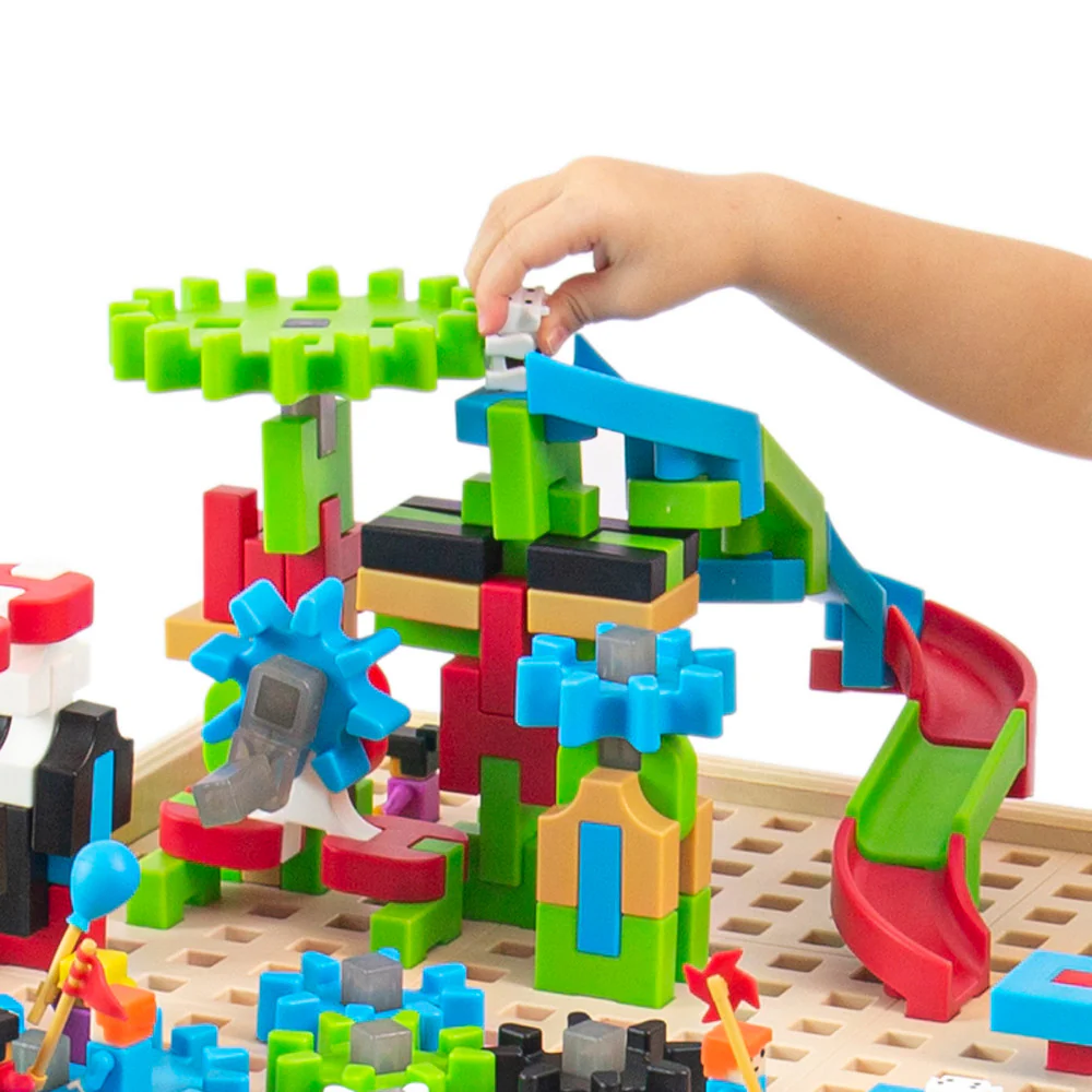 Guidecraft IO Blocks STEM Play Table - Colorful Engineering Fun - Image 6