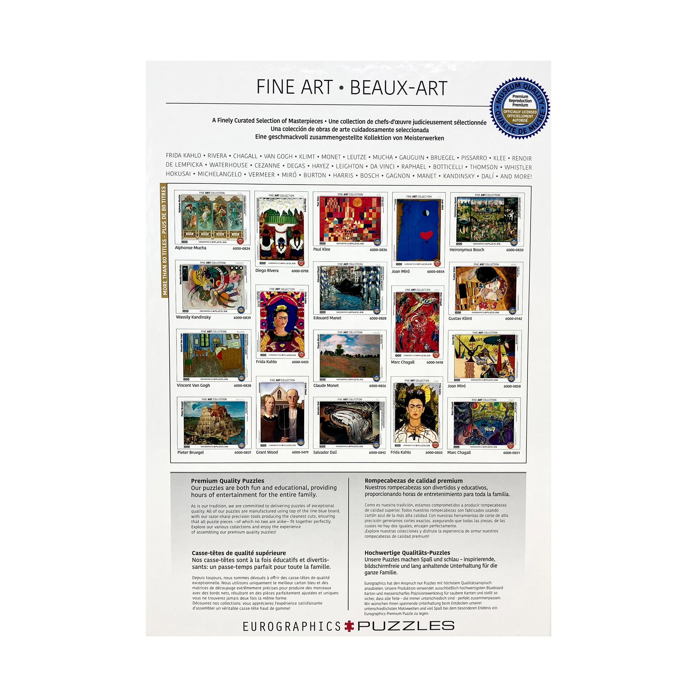 Gustav Klimt The Kiss Jigsaw Puzzle - 1000 pc - Image 3