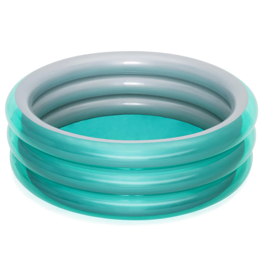 H2OGO! Big Metallic 3-Ring Inflatable Play Pool for Kids, 5 ft. 7 in. Diameter