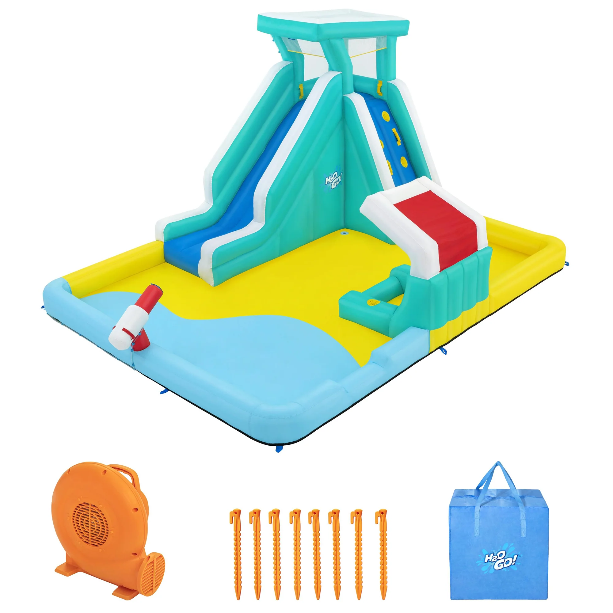 H2OGO! Mega Water Park - Beach Blast Inflatable Play Area - Image 2