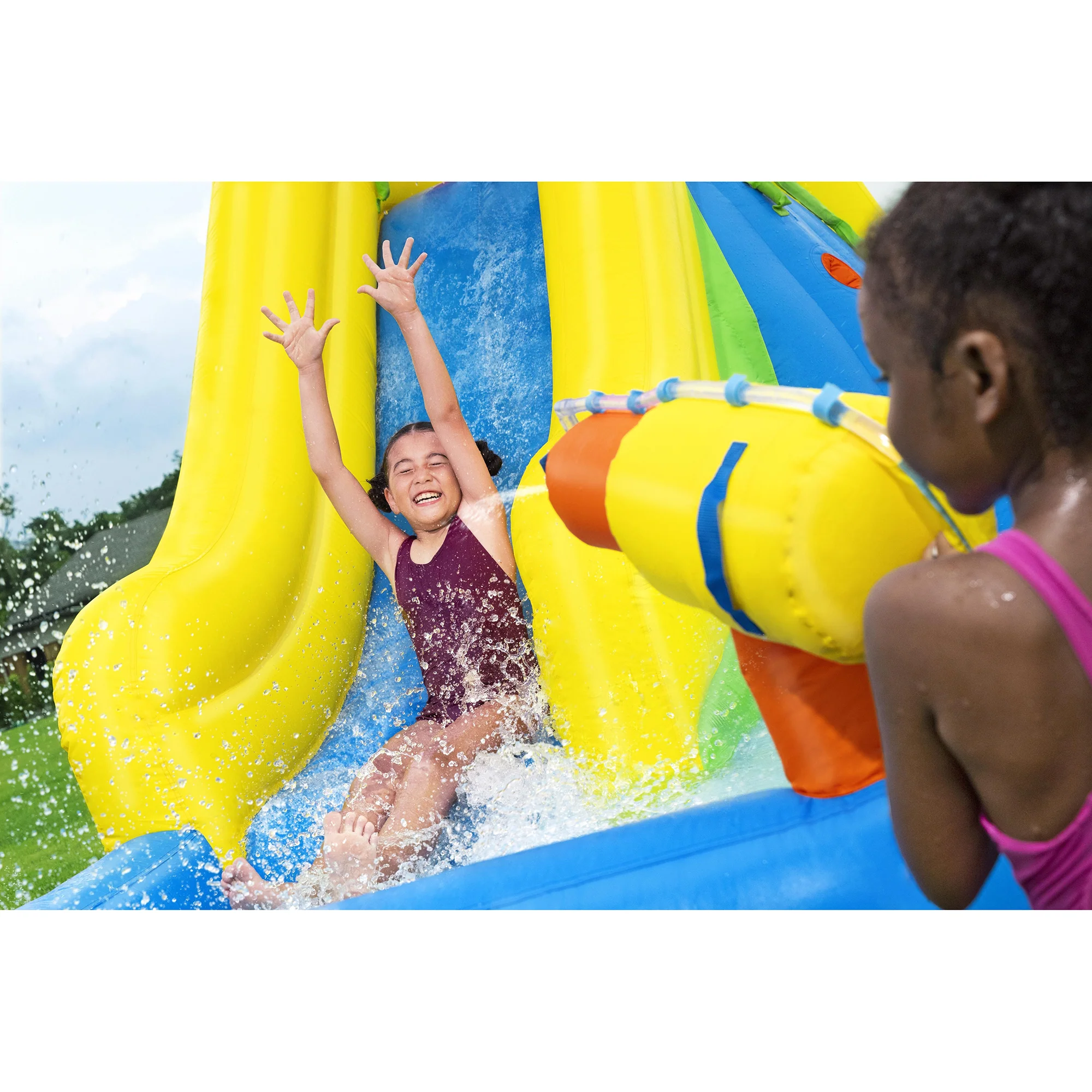 H2OGO! Mega Water Park - Mount Splashblast Inflatable Water Slide Combo - Image 5