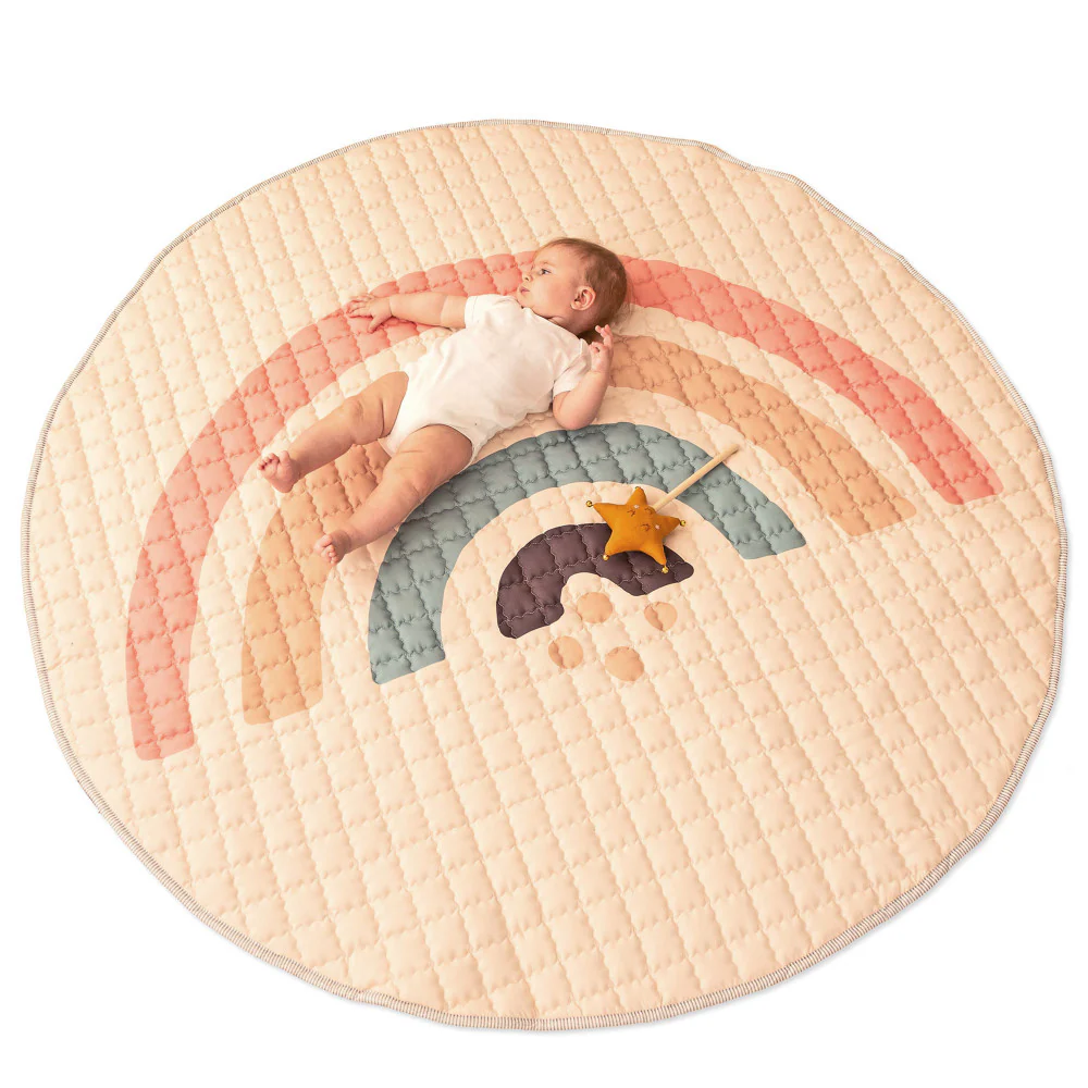 Hakuna Matte Quilted Playmat - Boho Rainbow Extravaganza - Image 4