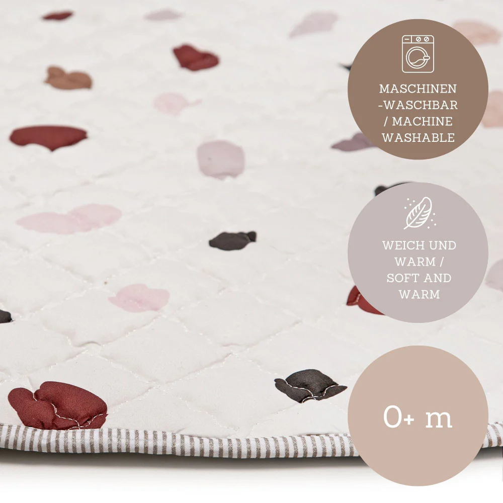 Hakuna Matte: Quilted Playmat – Confetti - 59" Circle, Padded Floor Blanket - Image 6