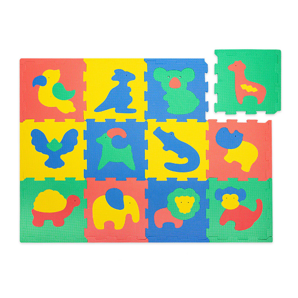 Hakuna Matte: Safari Adventure Baby Play Mat - 12 Piece Set