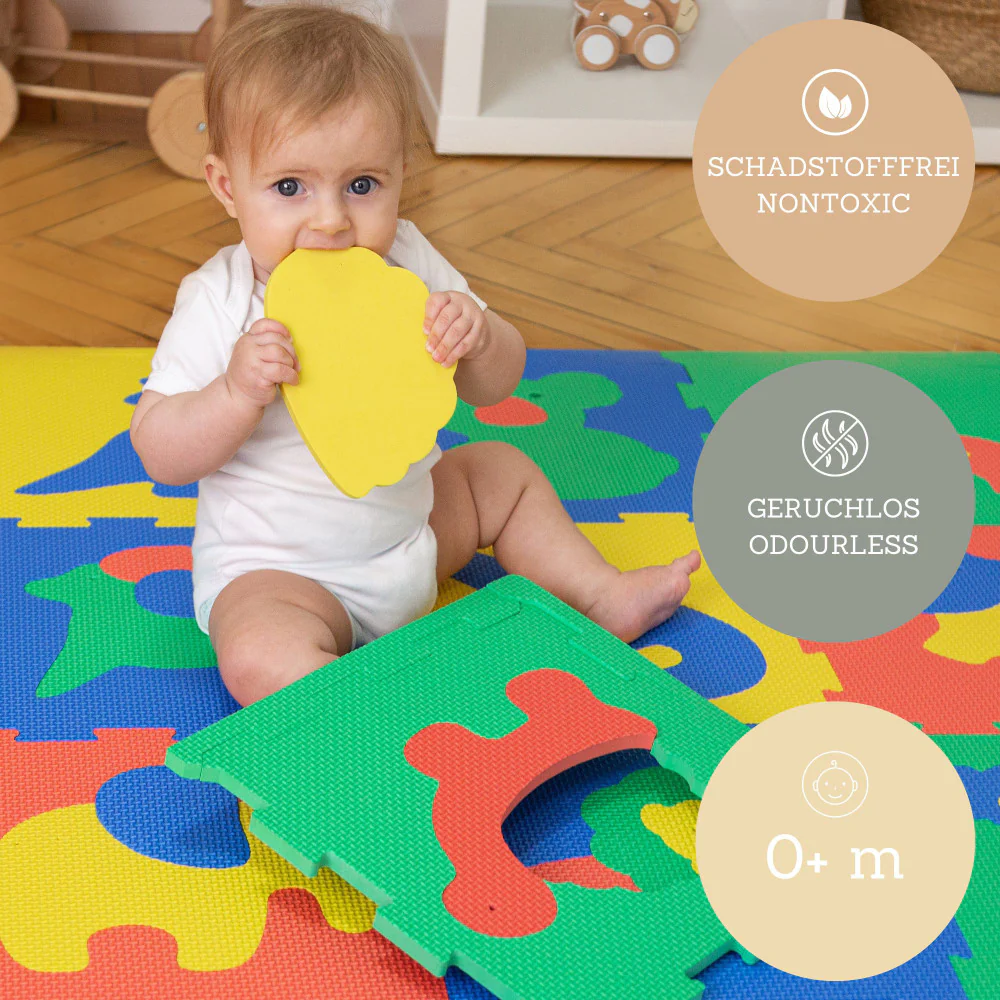 Hakuna Matte: Safari Adventure Baby Play Mat - 12 Piece Set - Image 5