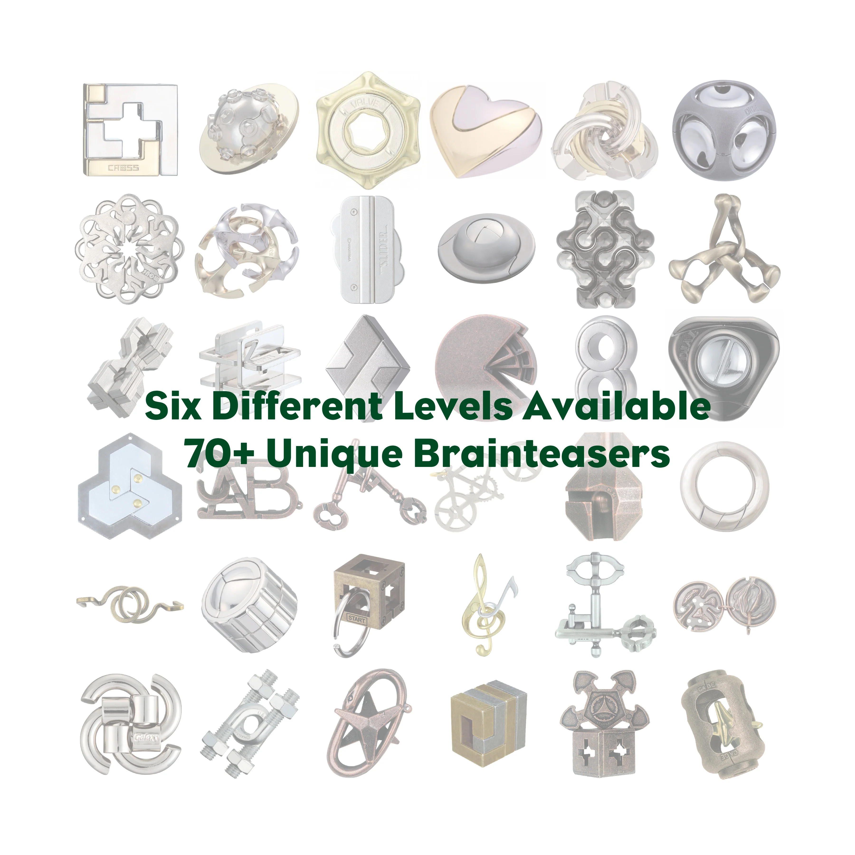 Hanayama Level 3 Cast Puzzle - Cross: Challenging Metallic Brain Teaser - Image 4