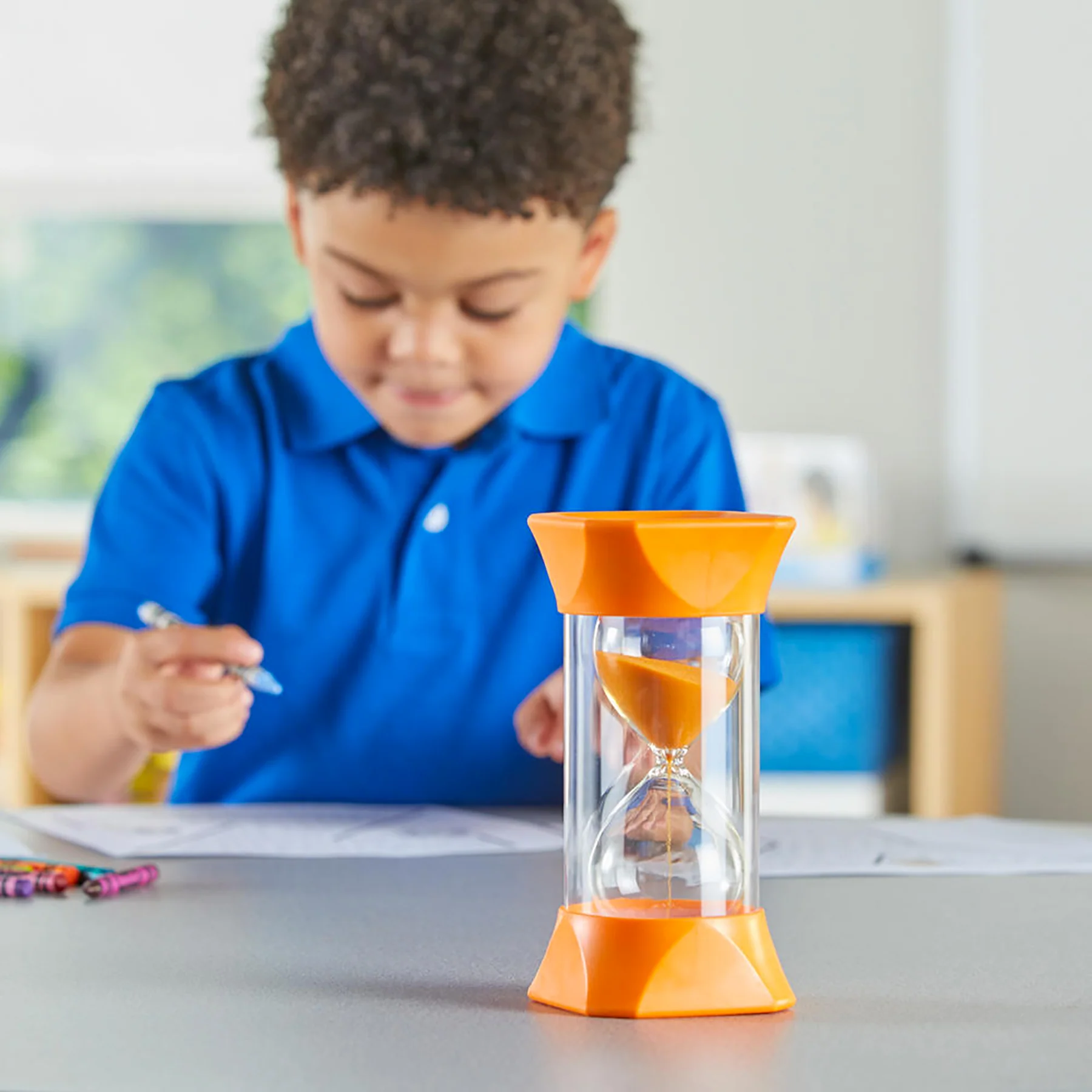 Hand2Mind Jumbo Colorful Sand Timers for Kids - Time Management Tool Set - Image 3