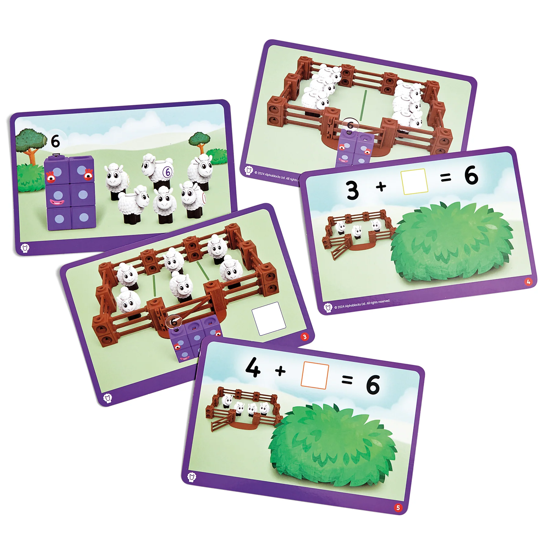 Hand2Mind MathLink Cubes Activity Set - Numberblocks Sheep Farm Adventure - Image 5