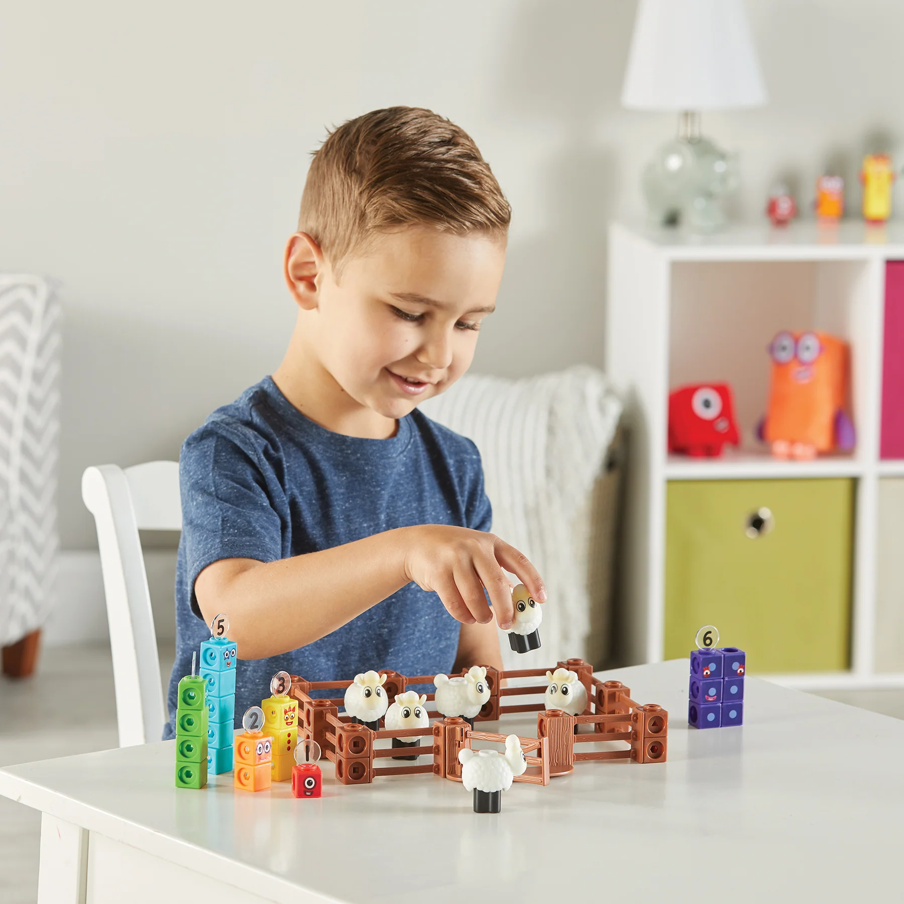Hand2Mind MathLink Cubes Activity Set - Numberblocks Sheep Farm Adventure - Image 9