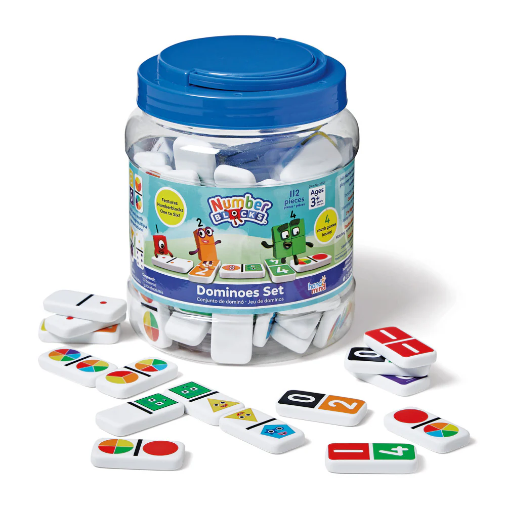 Hand2Mind Numberblocks Dominoes Set - Early Math Learning Toy