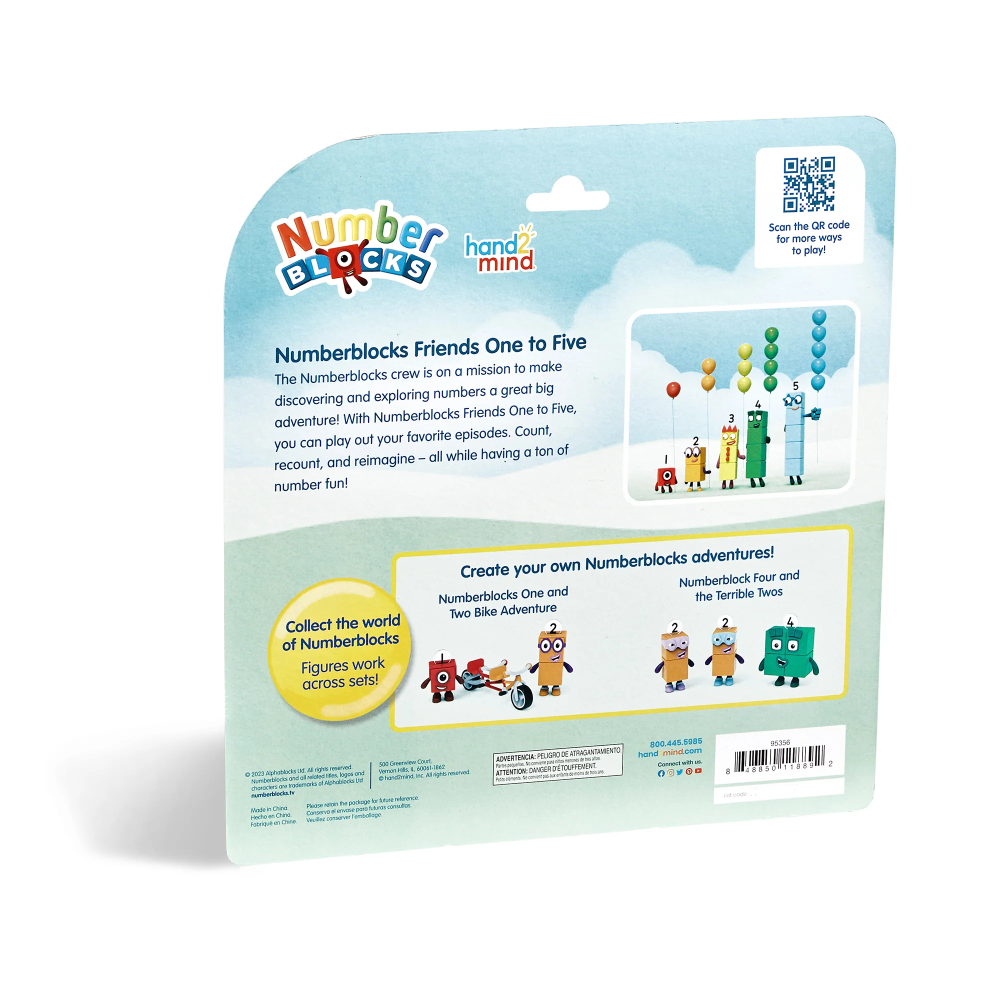 Hand2Mind Numberblocks Friends One to Five - Colorful Math Learning Set - Image 5