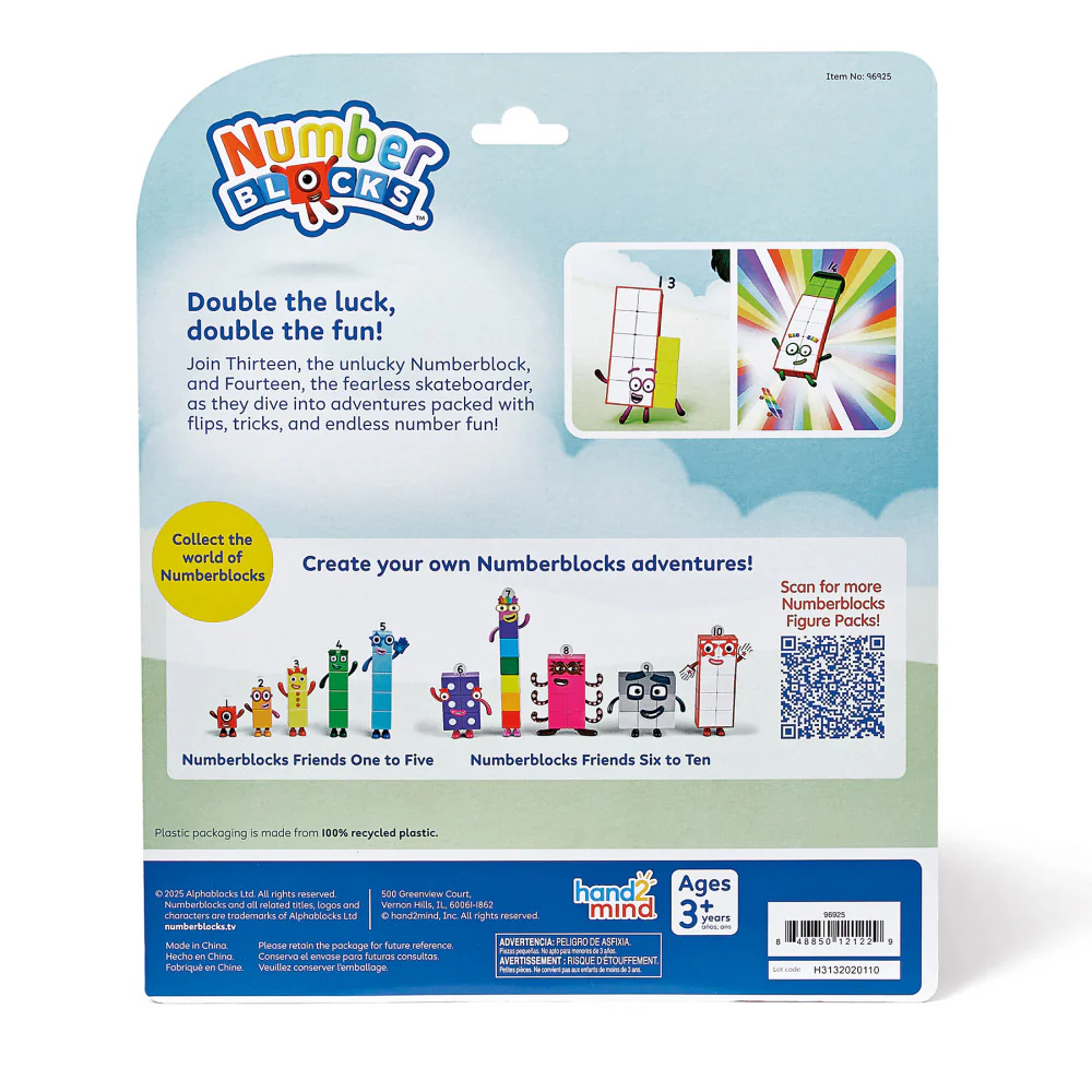Hand2Mind Numberblocks Friends Thirteen and Fourteen - Math Adventure Pack - Image 6